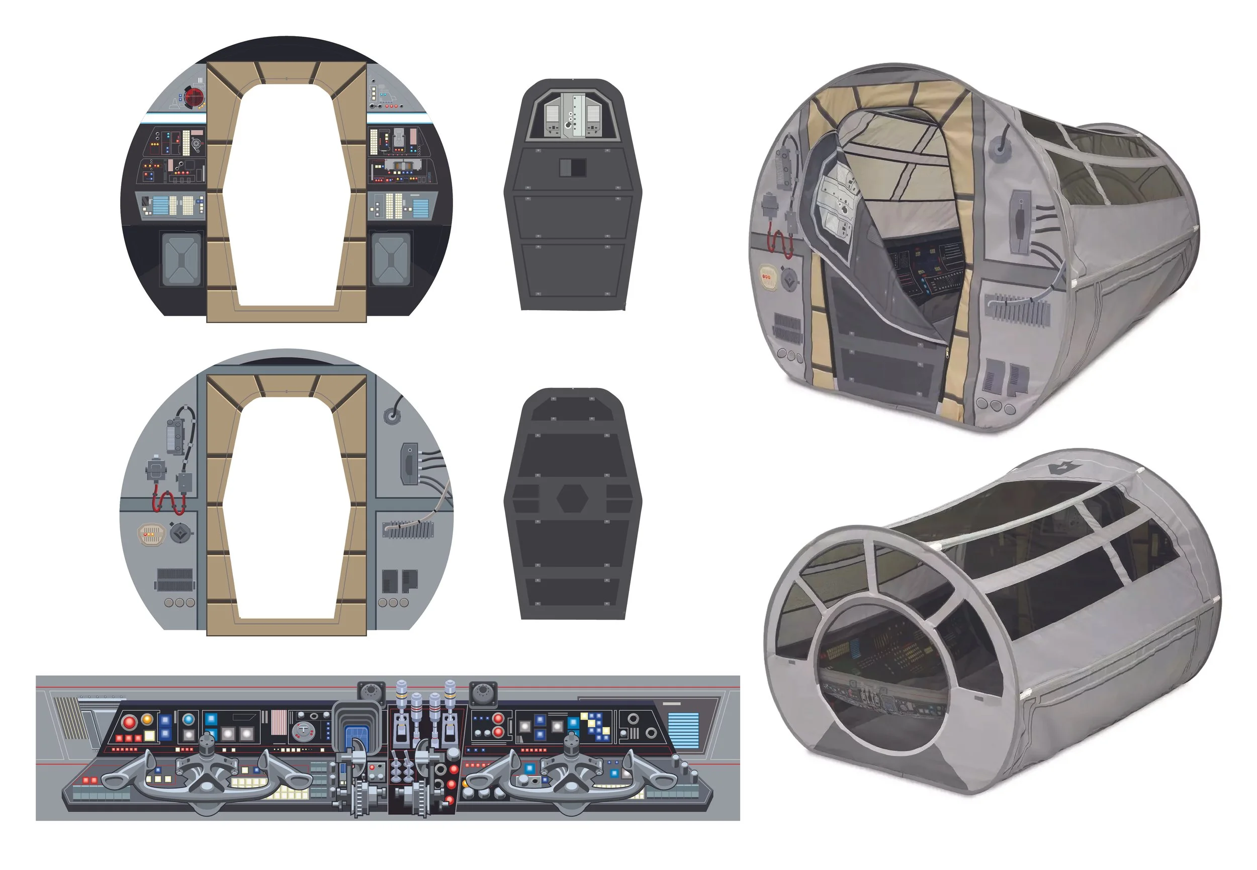 Client: Lucasfilm/Disney
Toyline: Outdoor Play
Job: Designed a pop up play tent and designed interior and exterior graphics