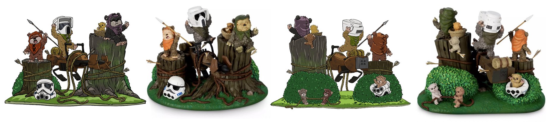 Client: Lucasfilm/Disney
Toyline: Collectibles
Job: Designed collectible figure/diorama for the 40th anniversary of Return of the Jedi