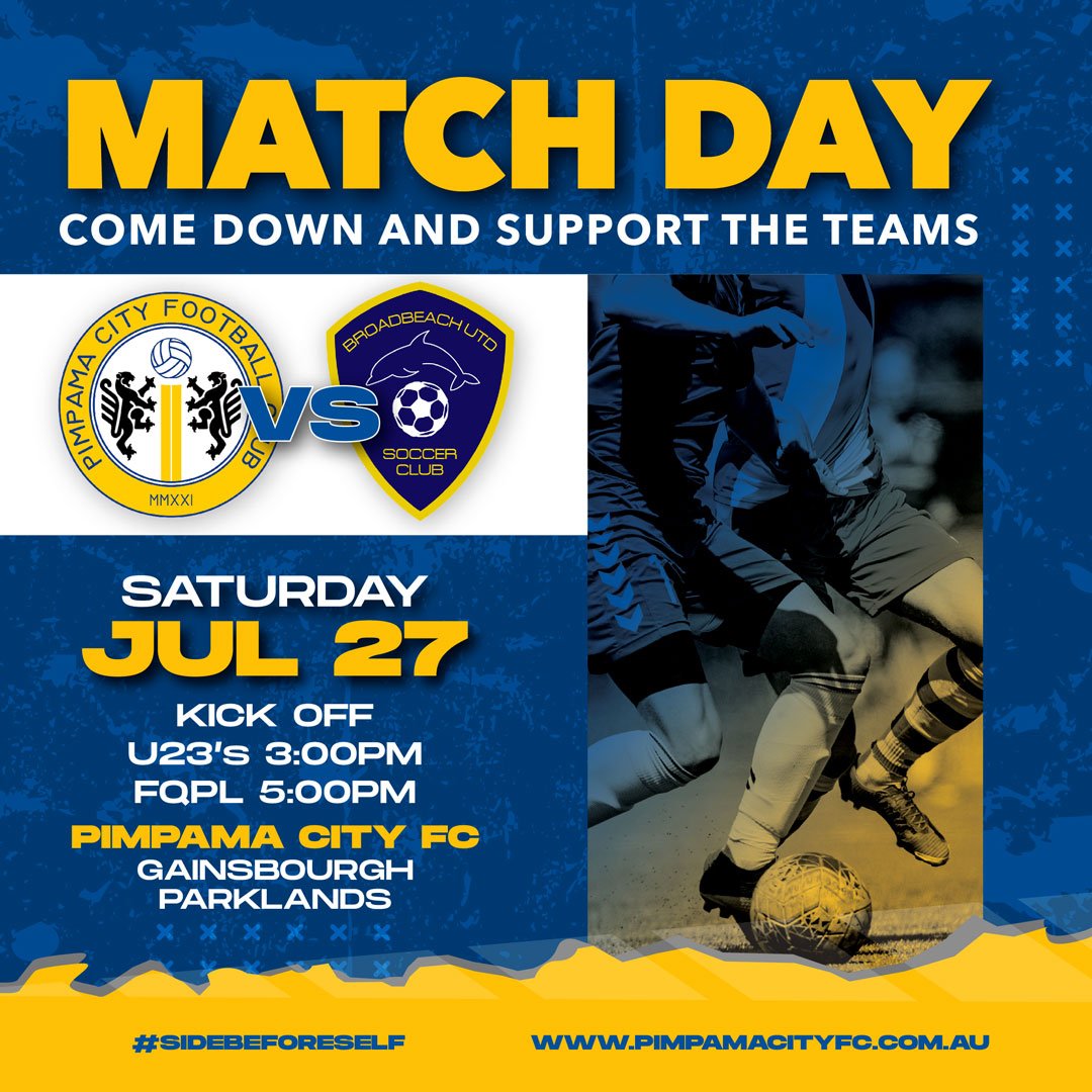 🚨 Home Game Alert: Panthers vs. Broadbeach United! 🚨

Hey Panther Nation! Get ready for an action-packed Saturday as we take on Broadbeach United at our home ground. We need your Panther Pride to roar louder than ever! 🐾🔥

This isn&rsquo;t just a
