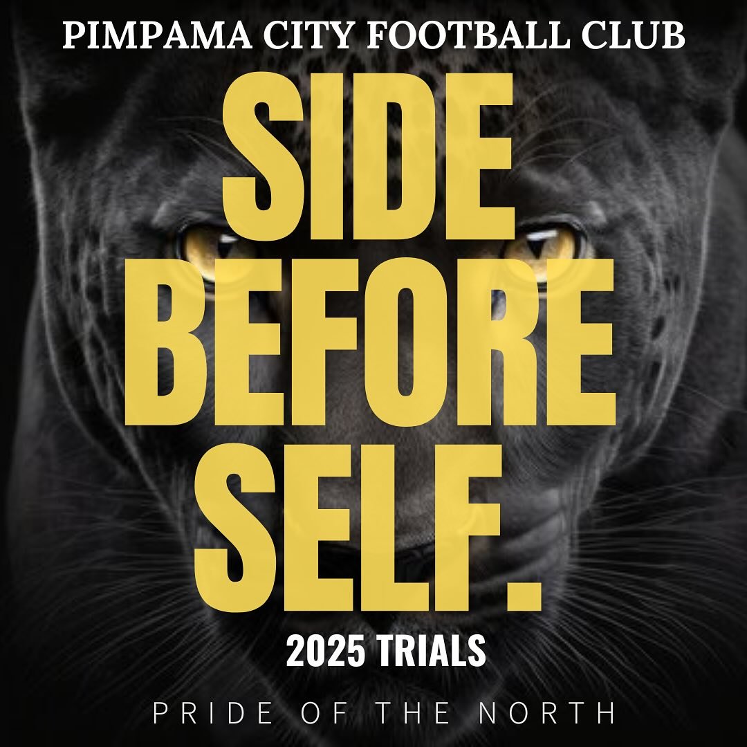 🚨 2025 Competition TRIAL DATES! 💪

~ No rest for the football addicts, we&rsquo;re coming back before you know it Panthers!

Location: Pimpama River Parklands

Dates &amp; Times are as follows::::

Saturday 02/11/24
- 9am Under 13s &amp; 14s
- 10:3