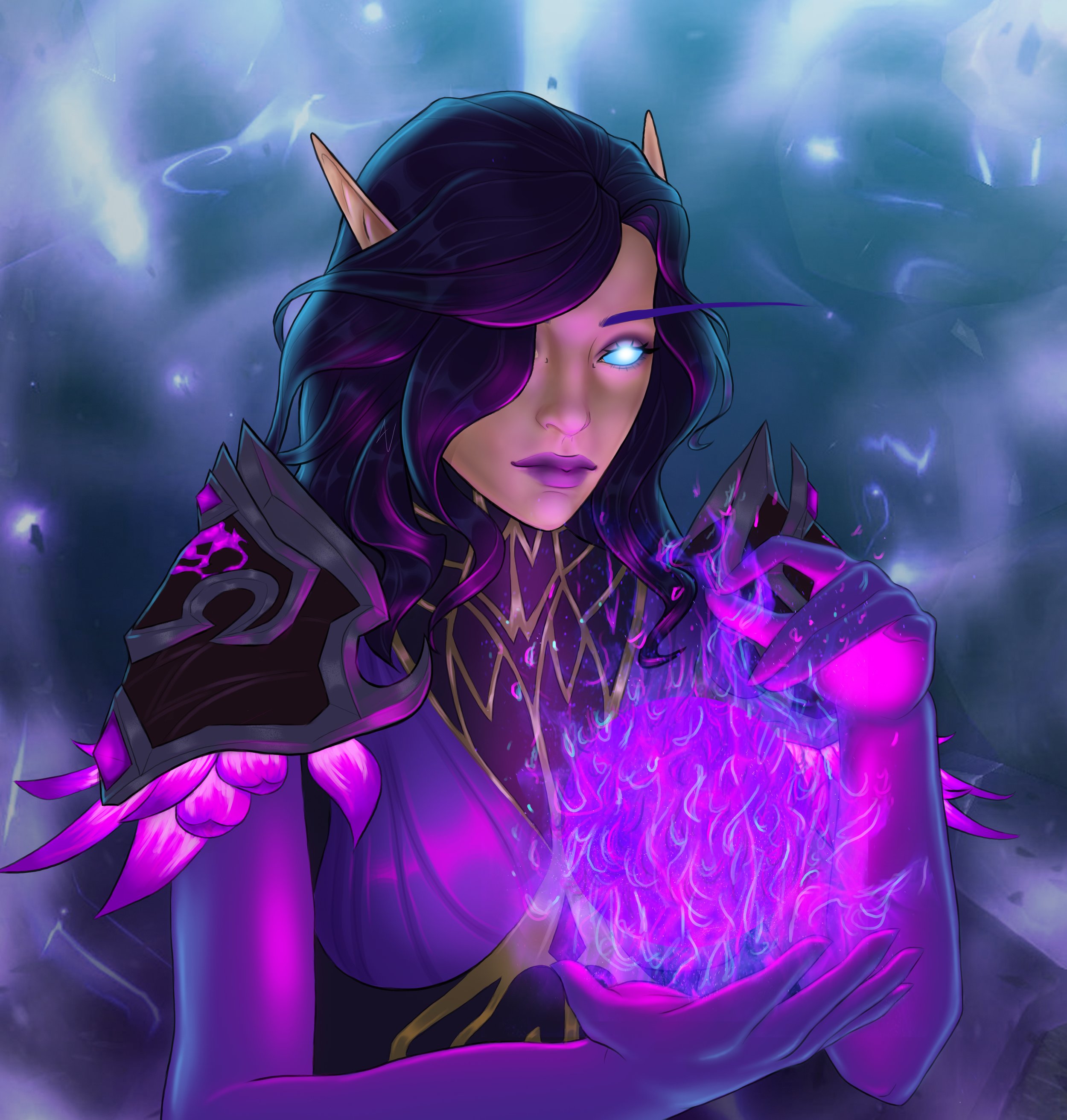 Sylennia - Darkflame Portrait @ {Crown Arts Emporium} 2025 - World of Warcraft