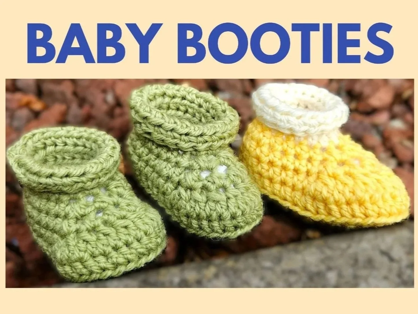 Crochet Baby Booties - PATTERN ONLY