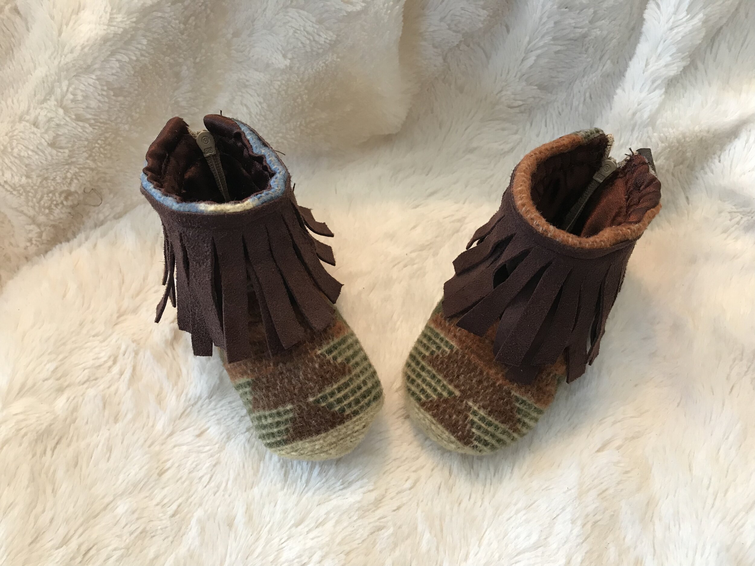 Aztec Design Baby Booties