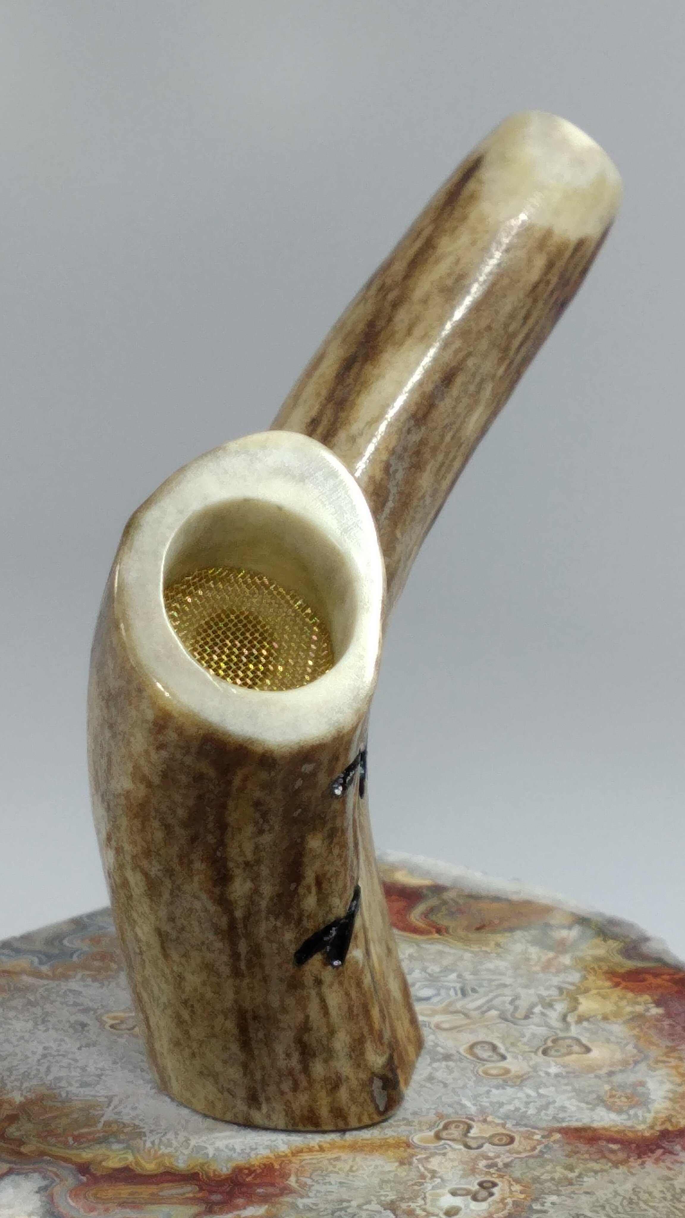 Antler Pipes - Real Antler Smoke Pipe - Antler Gifts - Crooked Creek Antler  Art