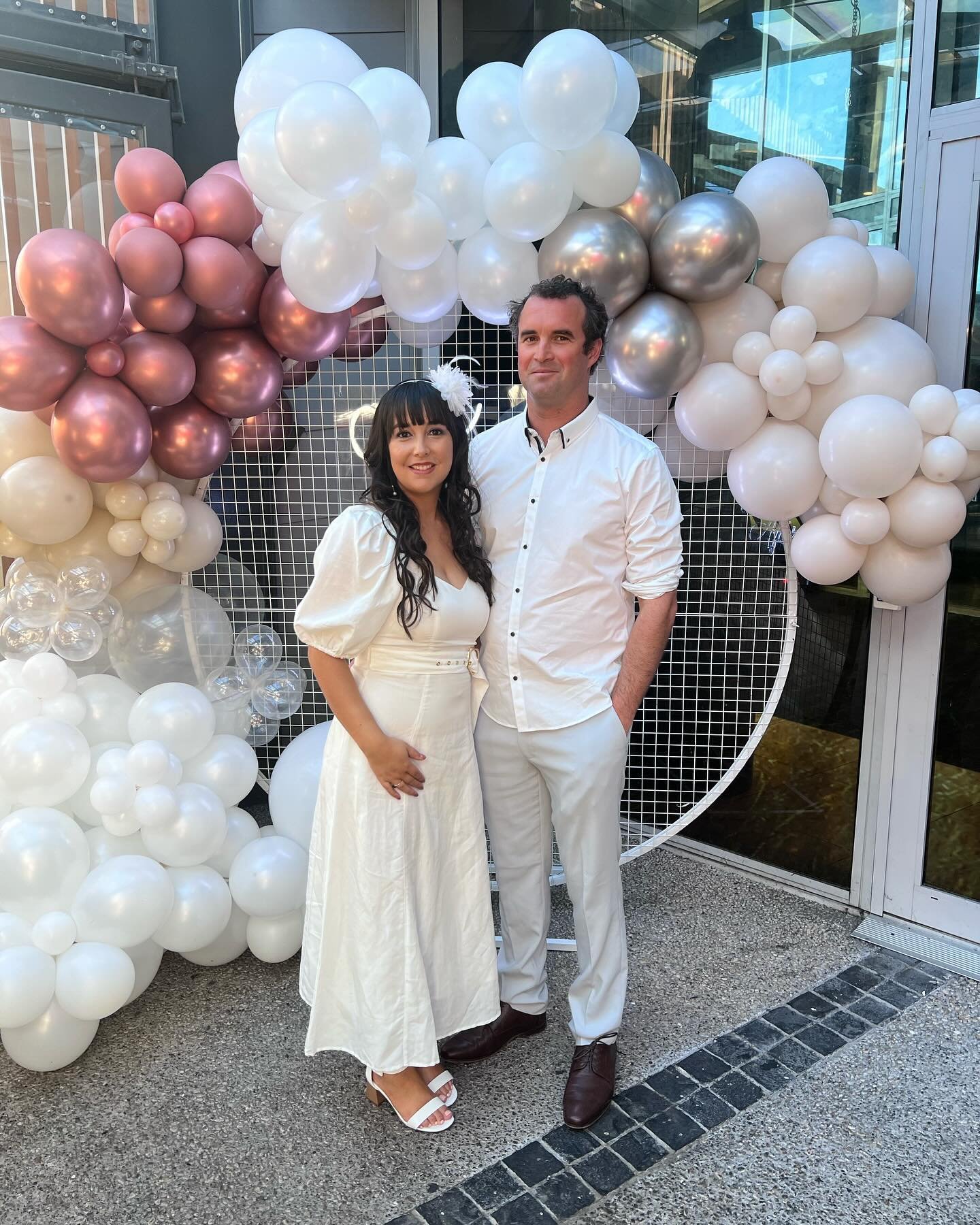 Photo of me and my fianc&eacute; at our Engagement Party 💍 🎈 Seems surreal to be planning my own wedding when I am so used to planning everyone else&rsquo;s 🥰