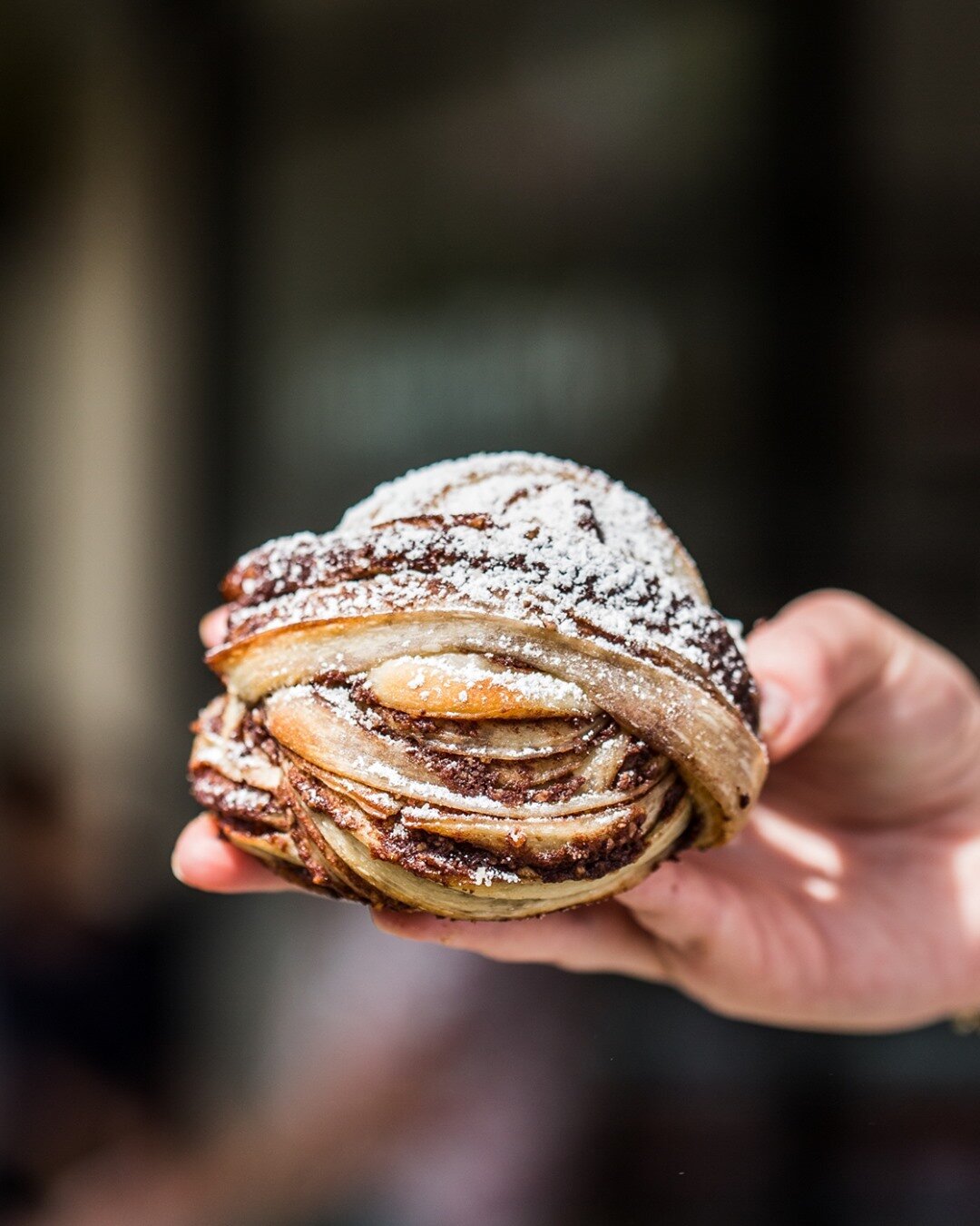 Choc-almond morning bun, a Saturday ritual. Open until 1.30pm. #smalltalkcoffee