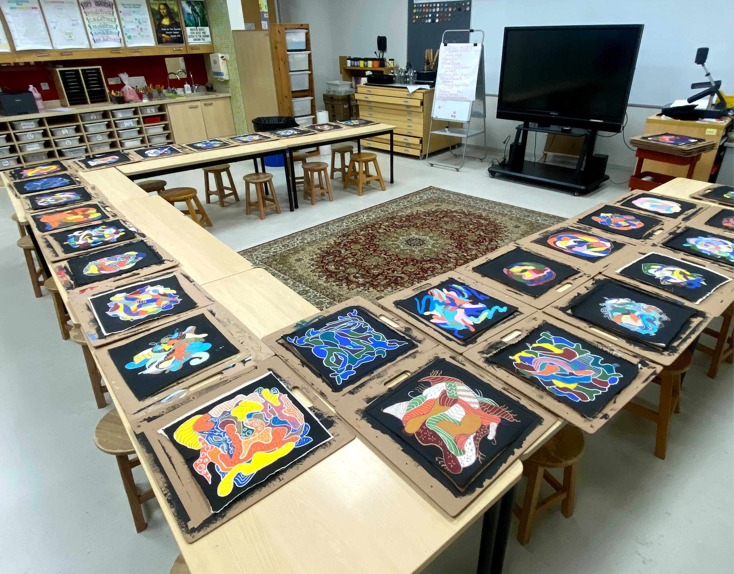 Grade 6 Kool Koor Visiting Artist Inspired Student Artwork 2