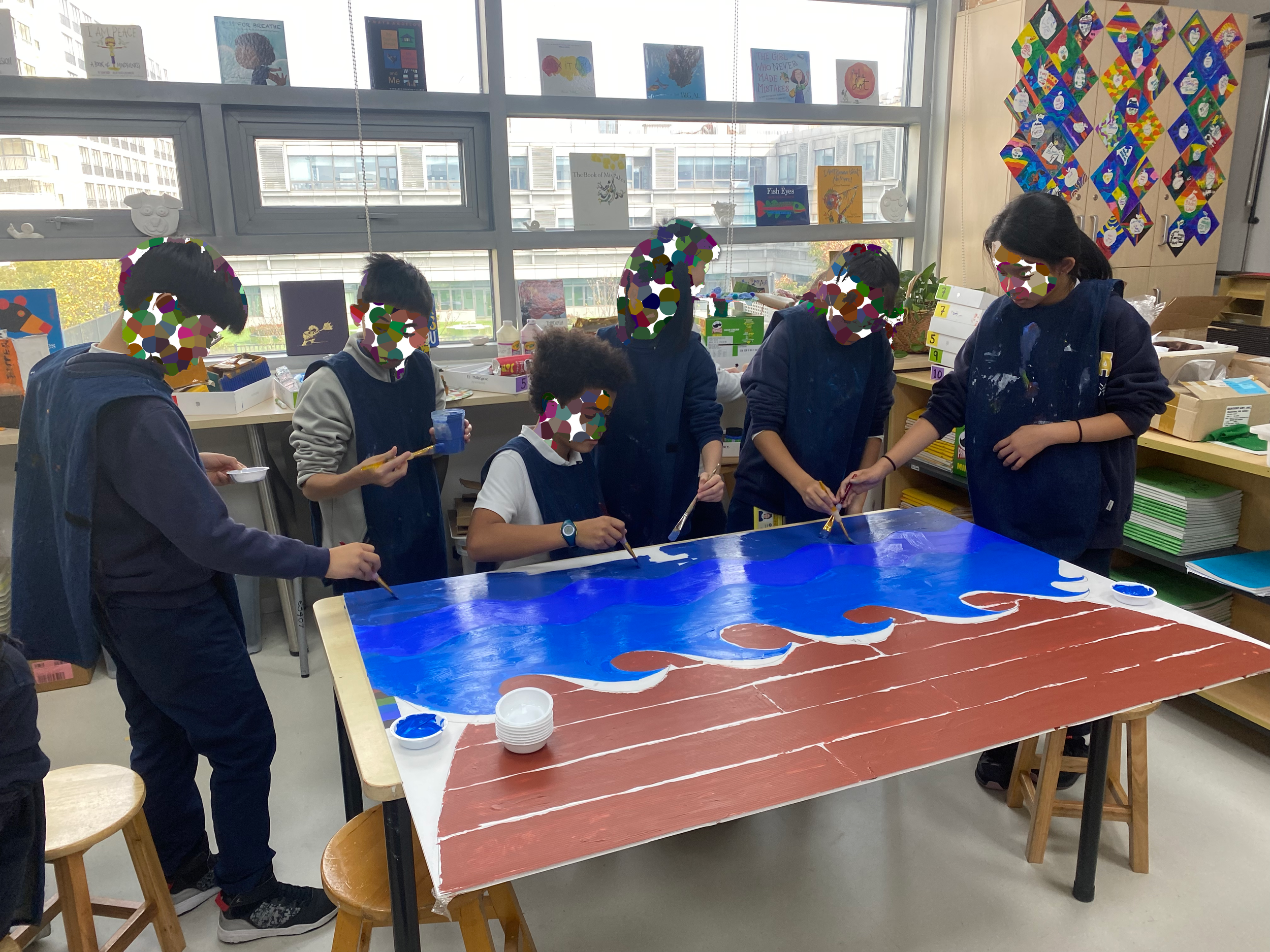 Grade 6 Treehouse Musical Set Design (Gradation Values Painting Lesson)