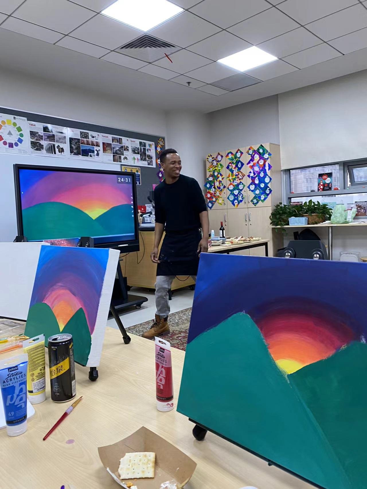 Staff Wellness Painting Intro Class 3