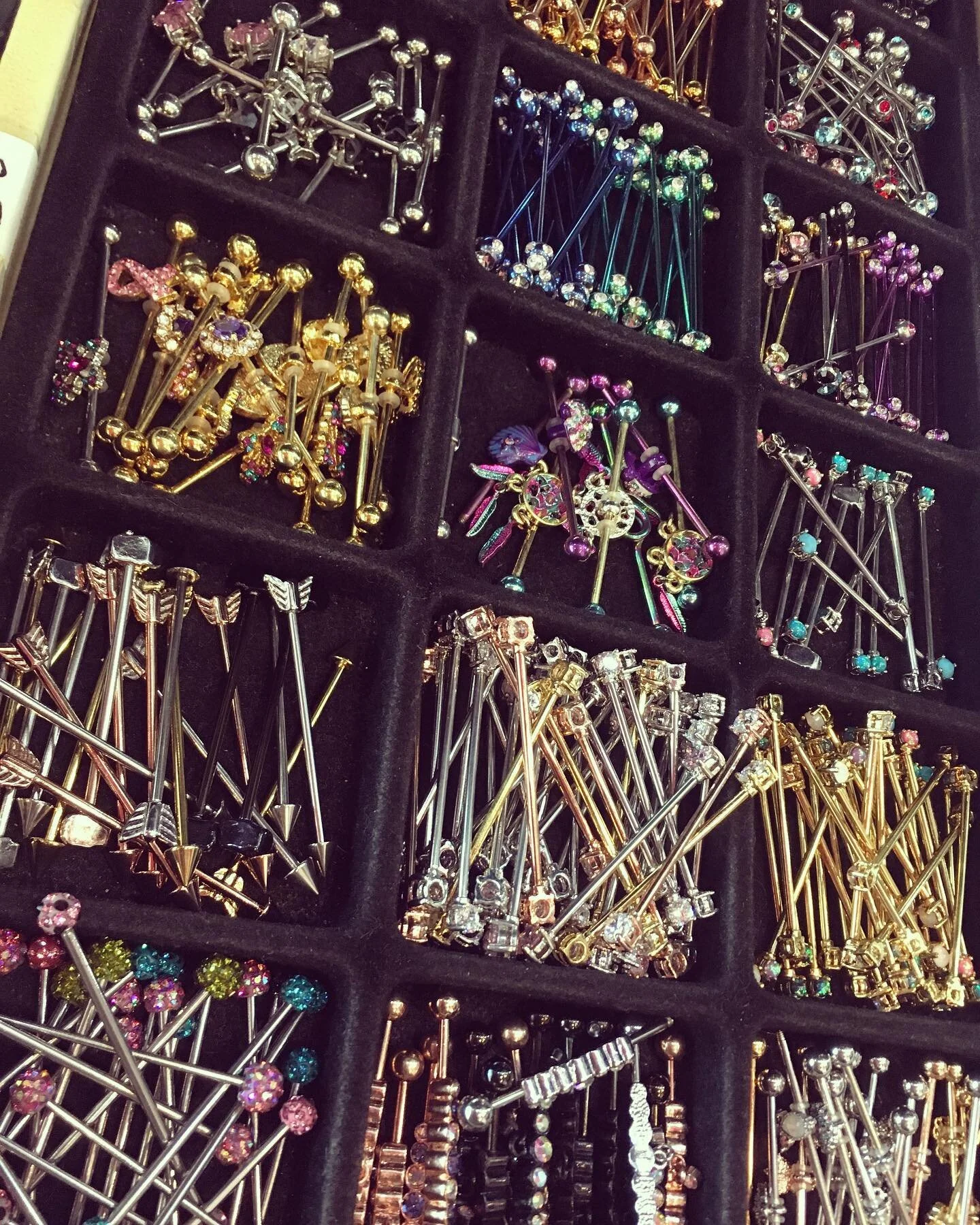 Want a fancy piece of industrial jewelry!? Stop by our location and check out the variety of color and style we carry!