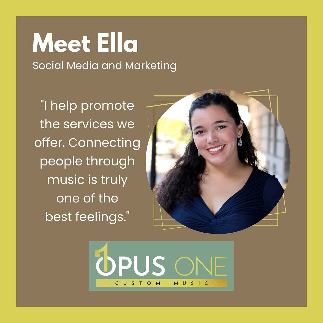 Introducing&hellip; Ella, the social media and marketing guru of Opus One! She is an opera singer pursuing a master&rsquo;s degree at Indiana University. Ella is also deeply invested in arts leadership &mdash; or the inner workings behind artistic ex