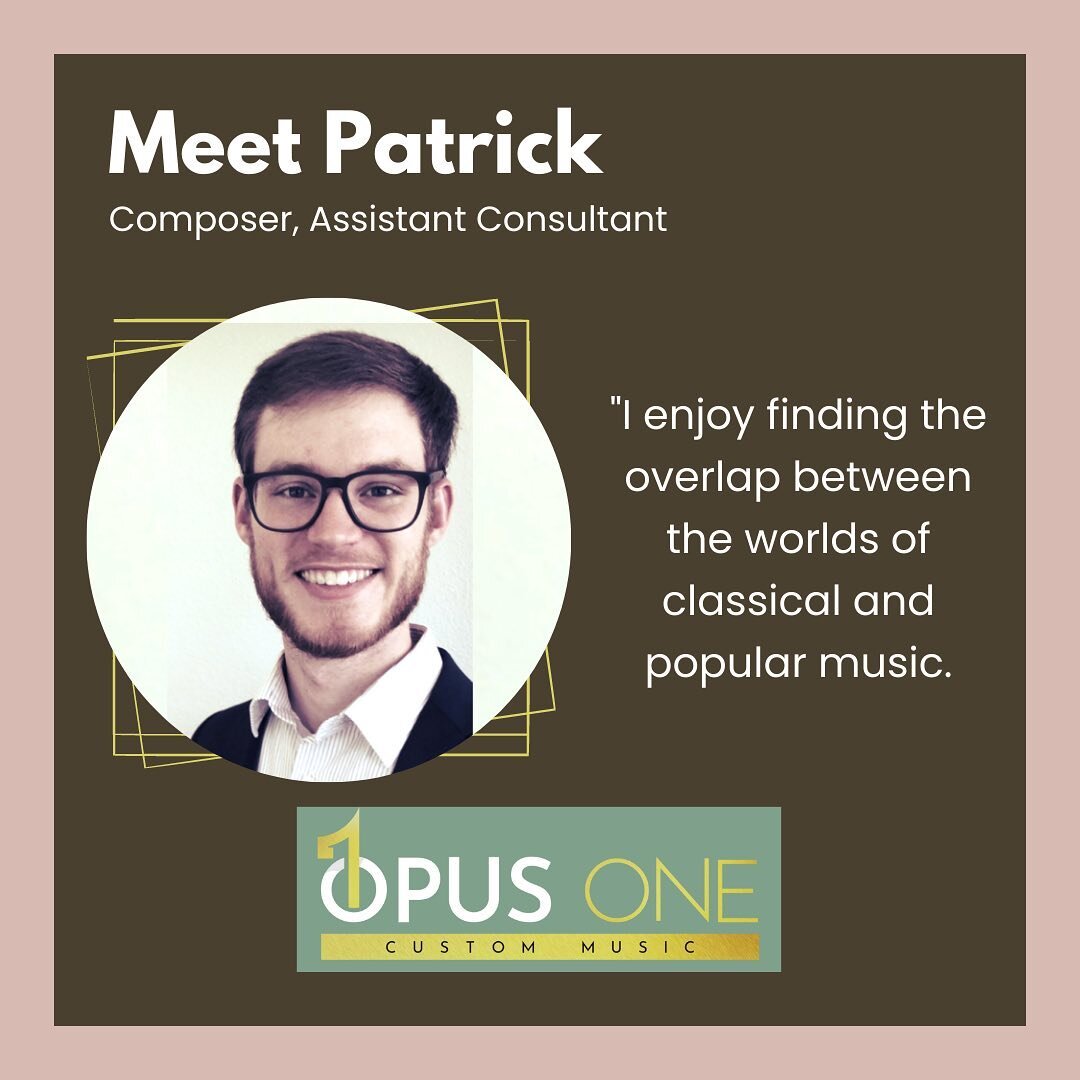 Introducing&hellip; Patrick Lenz &ndash; composer and assistant consultant at Opus One. A composer and saxophonist currently pursuing doctoral studies at Indiana University, Patrick&rsquo;s main musical interests include using contemporary techniques
