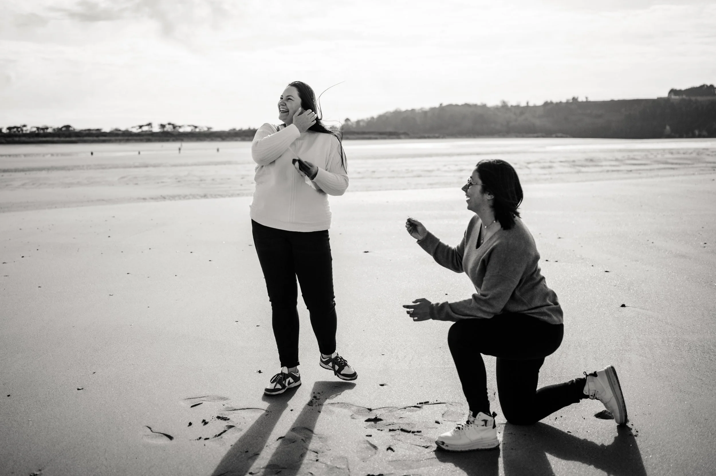 deux femmes qui se demandent en mariage en bretagne