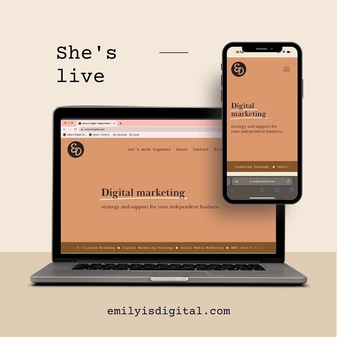 AT LAST, she&rsquo;s ready. 🥳

You might remember me mentioning I&rsquo;d formed a limited company? 

Well, since I mentioned that, I have been working with three lovely clients on their marketing strategies.

I have big plans for the next 12 months