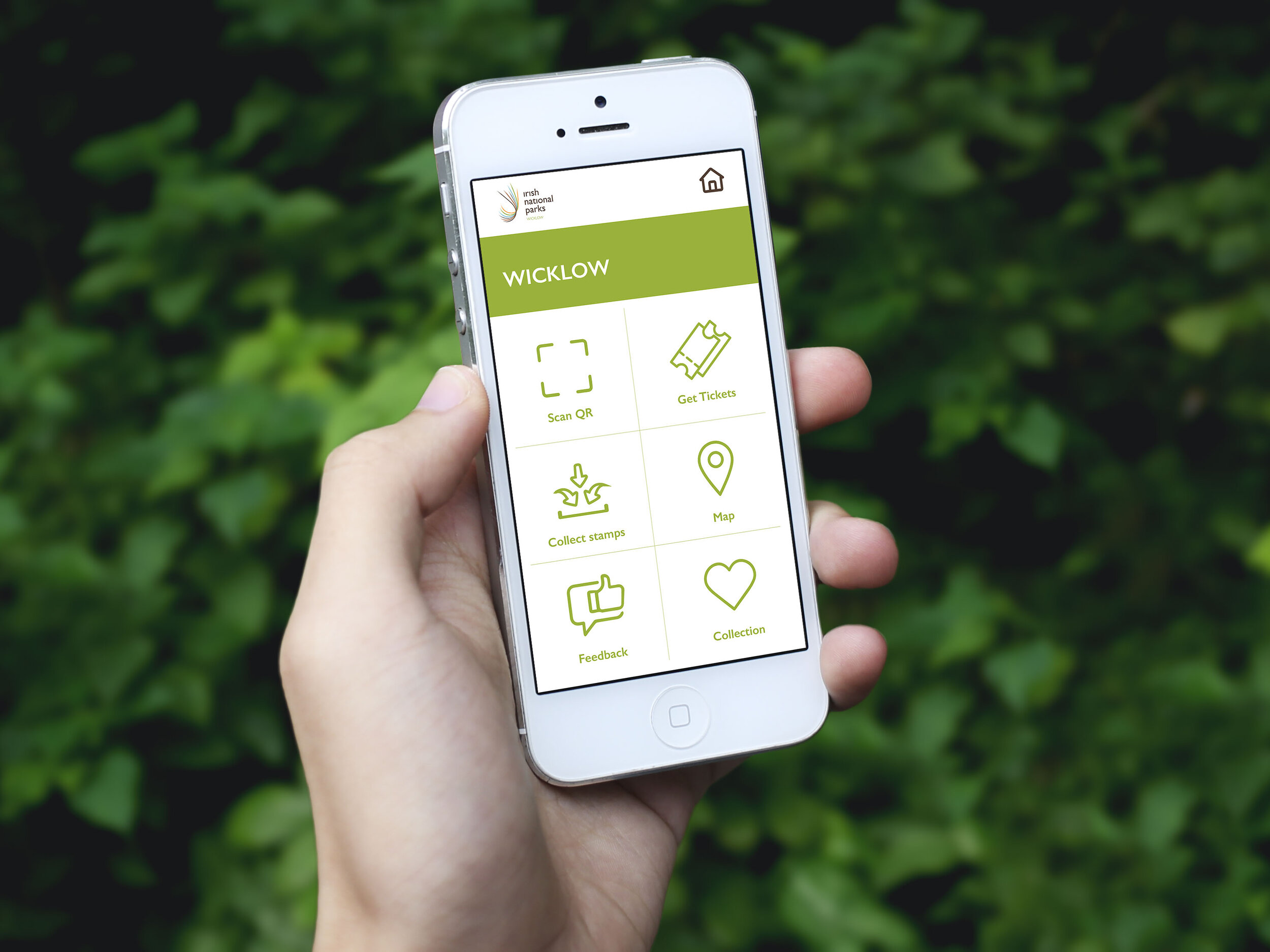 App - Nationalpark Menu