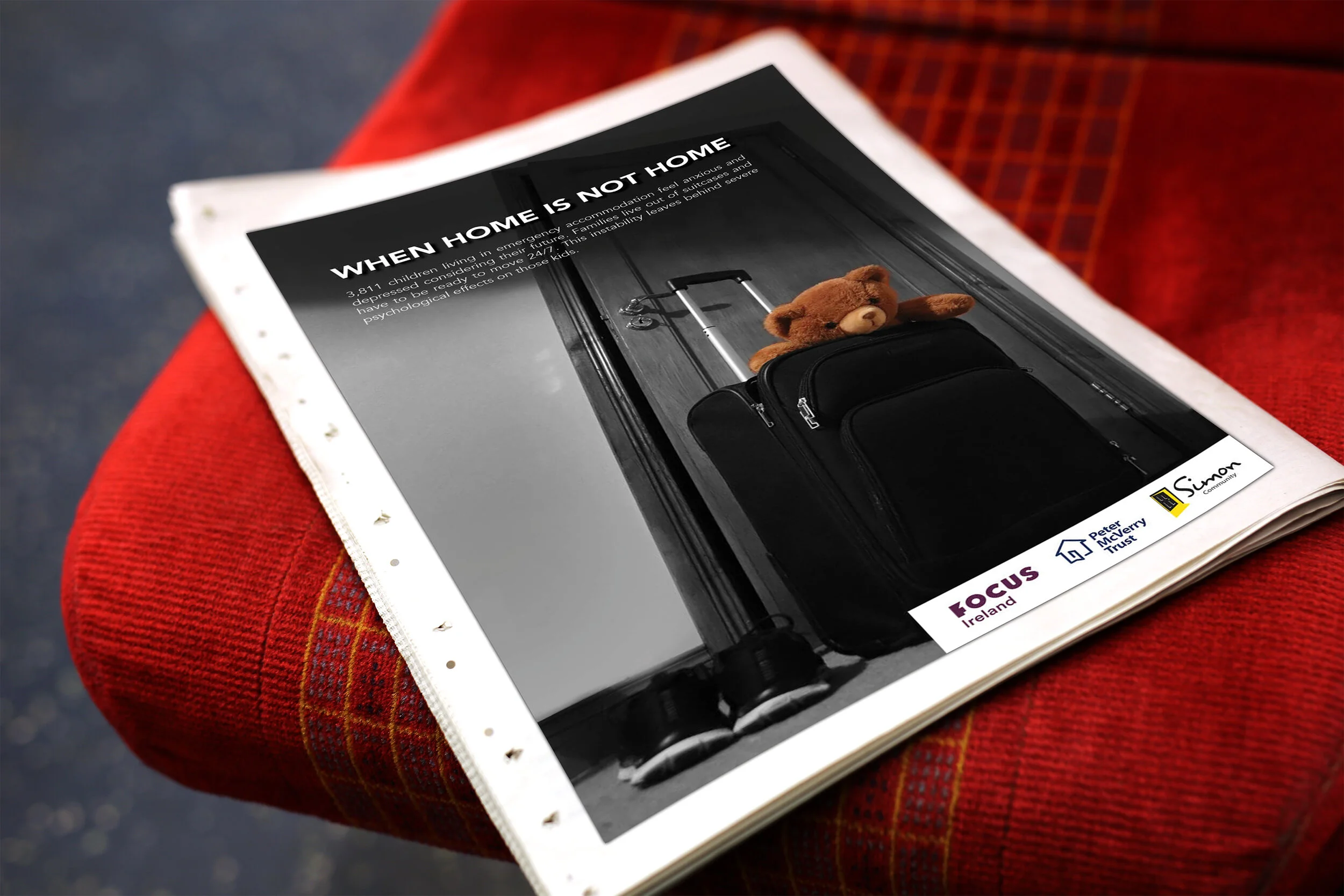 Newspaper advert mockup