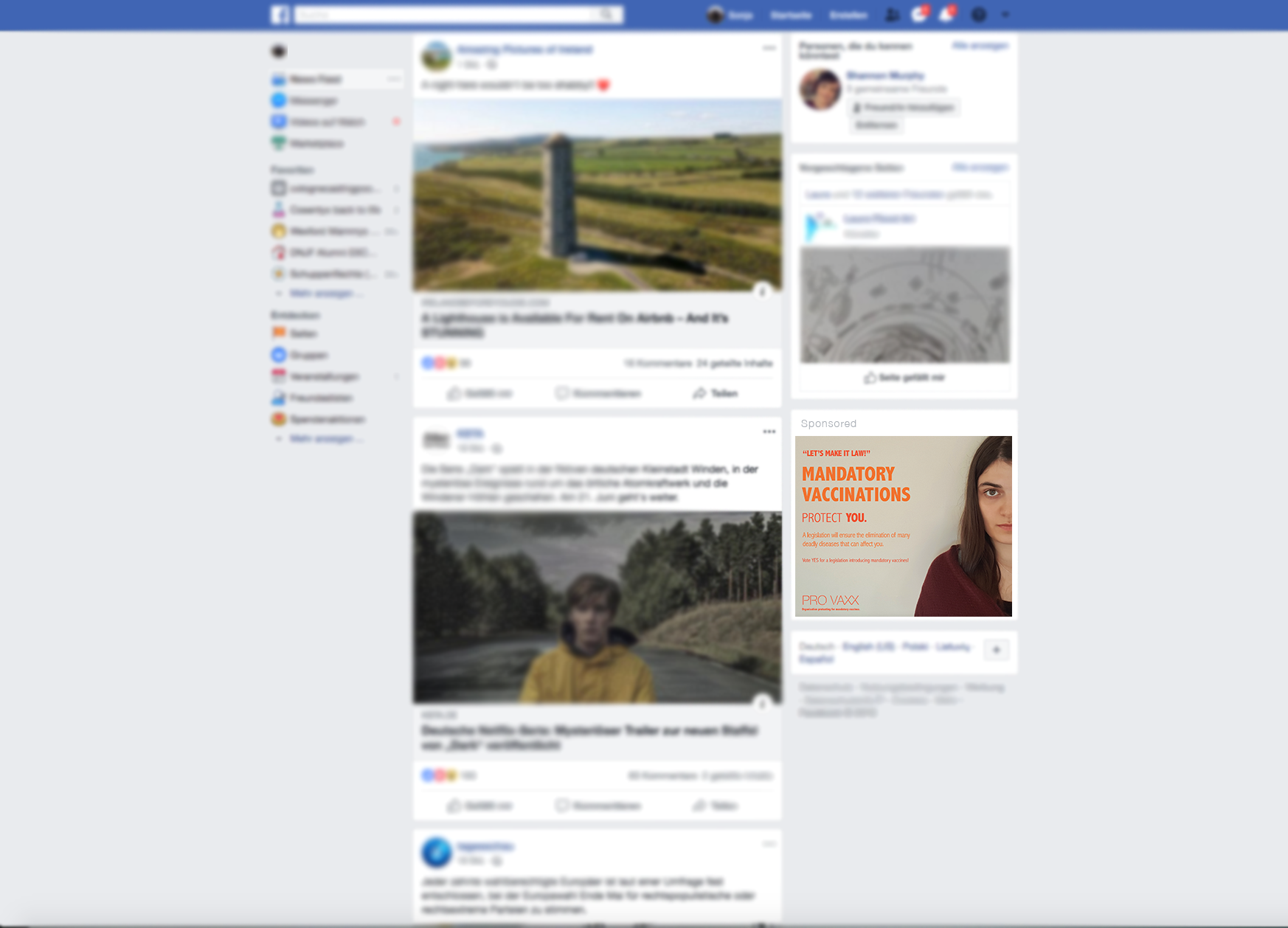 Facebook advert mockup