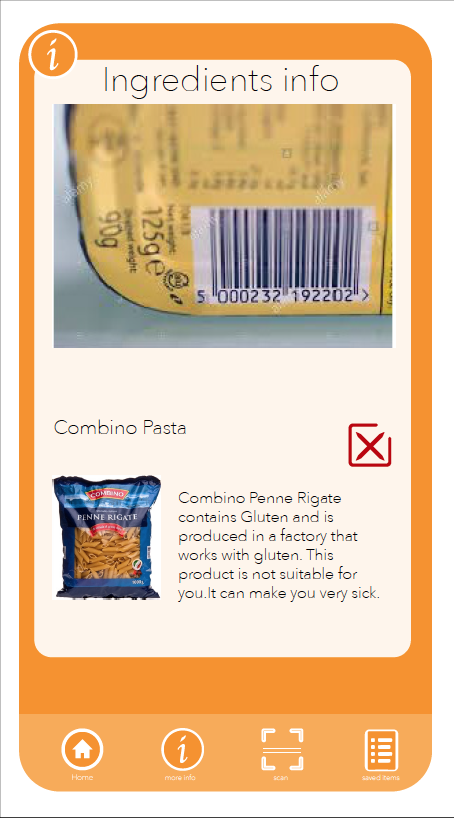UI - ingredients info | negative