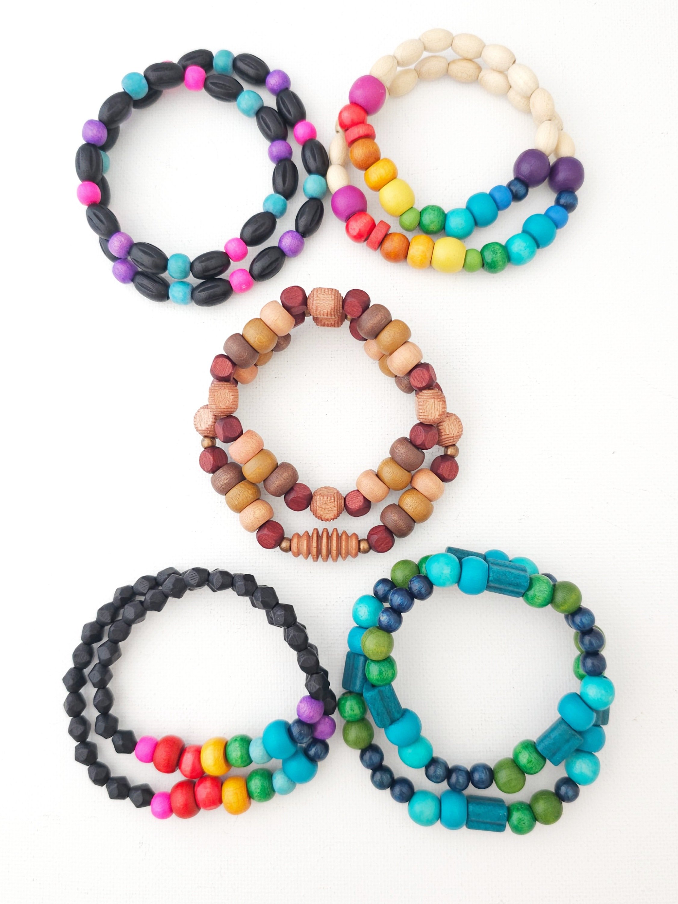 Beaded Bracelet sets for moms and kids