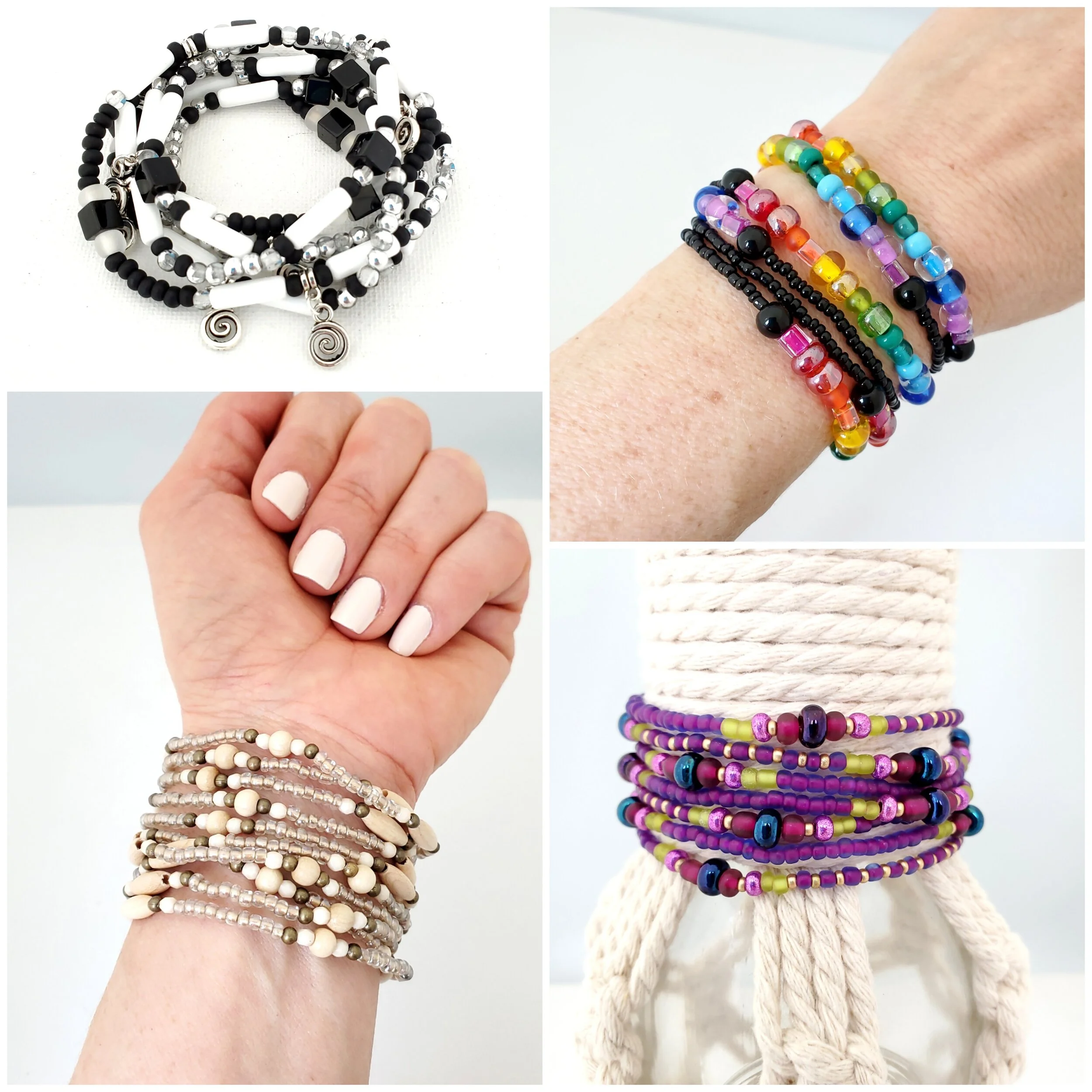     Beaded WRAP bracelets &amp; necklaces | Bohemian boho style jewelry    
