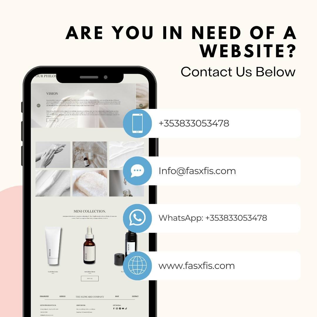 Are you in need of a website for your business? ⁠
⁠
Contact us via email, phone or through our website! ⁠
⁠
#webdesigners #websitedesign #irishwebdesign #webdesigningireland⁠
⁠