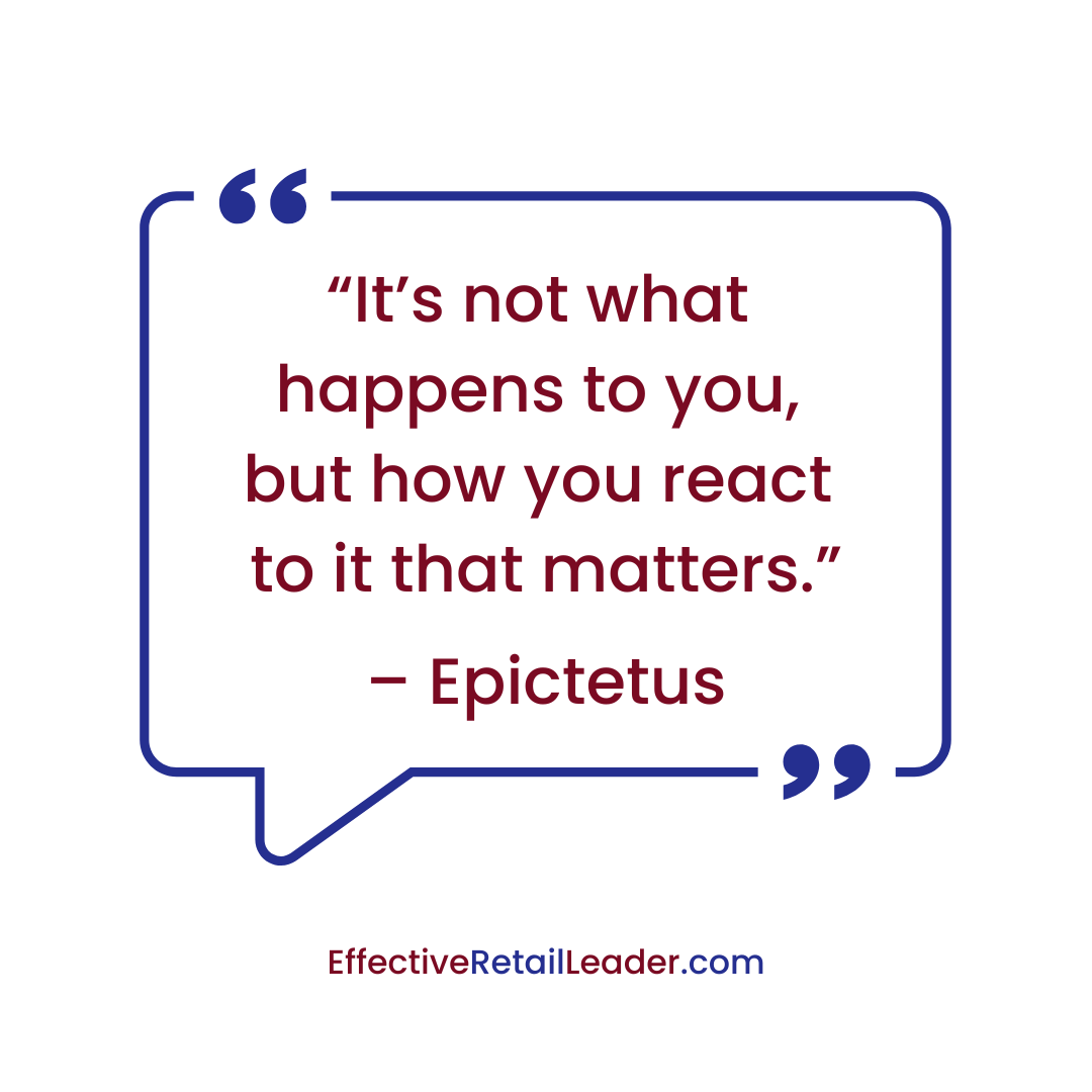 How You React - Leadership Quote