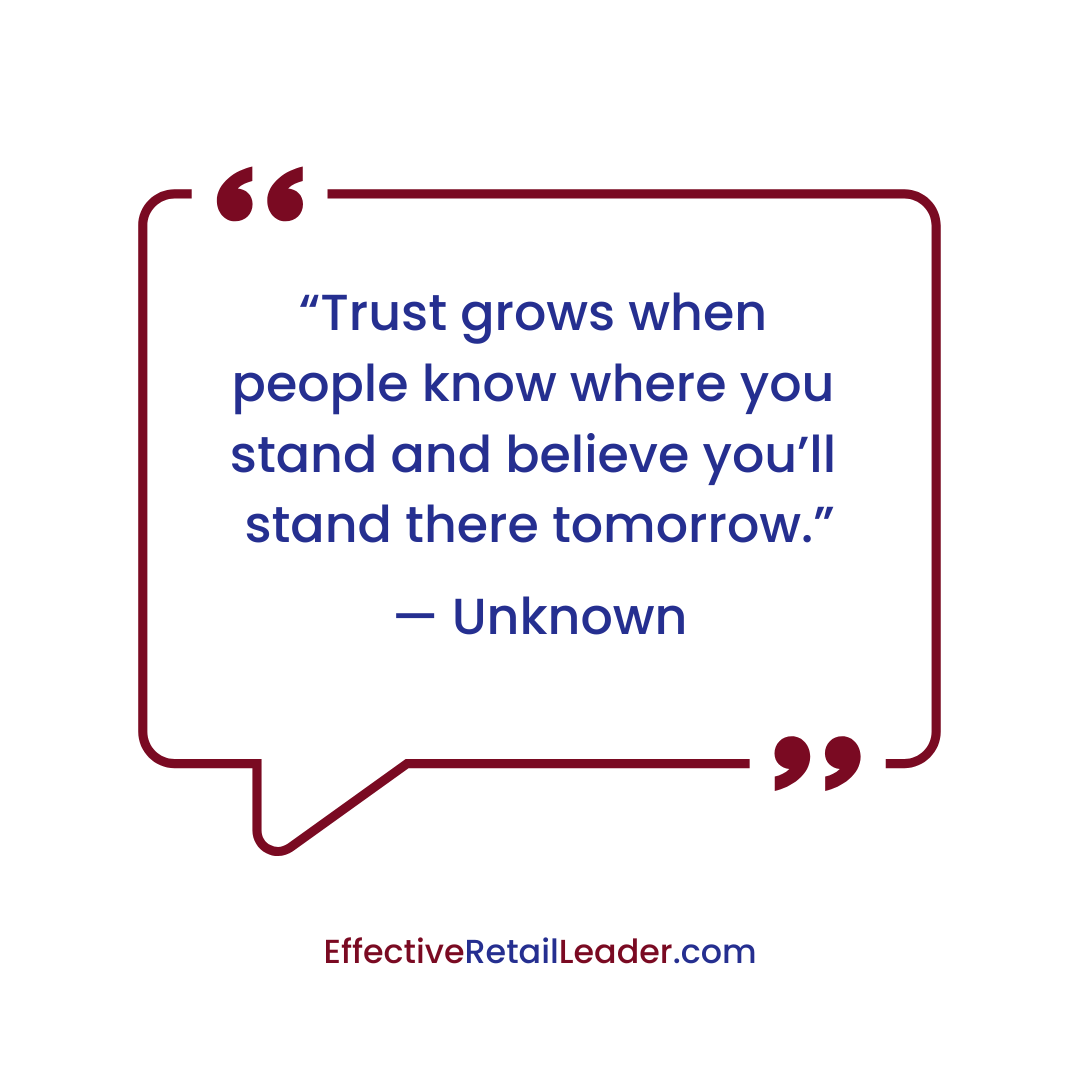 Trust Grows - Leadership Quote