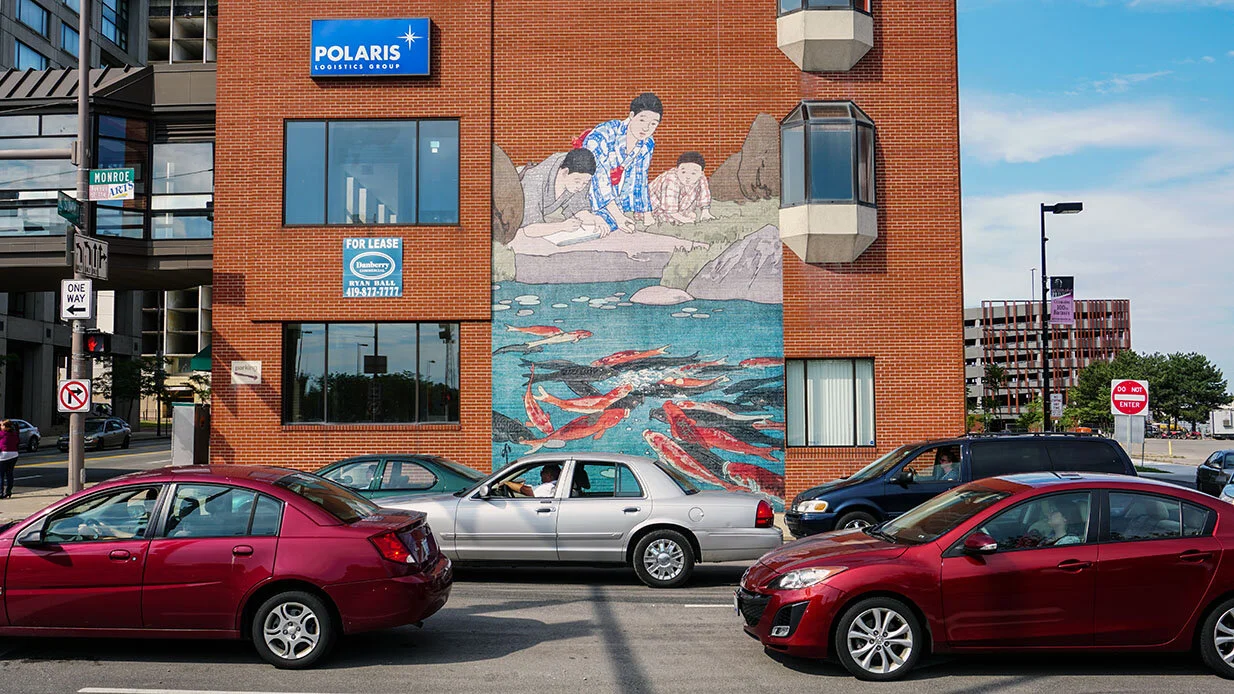 Hiroshi Yoshida, Carp in a Pond_Web Version_2.jpg