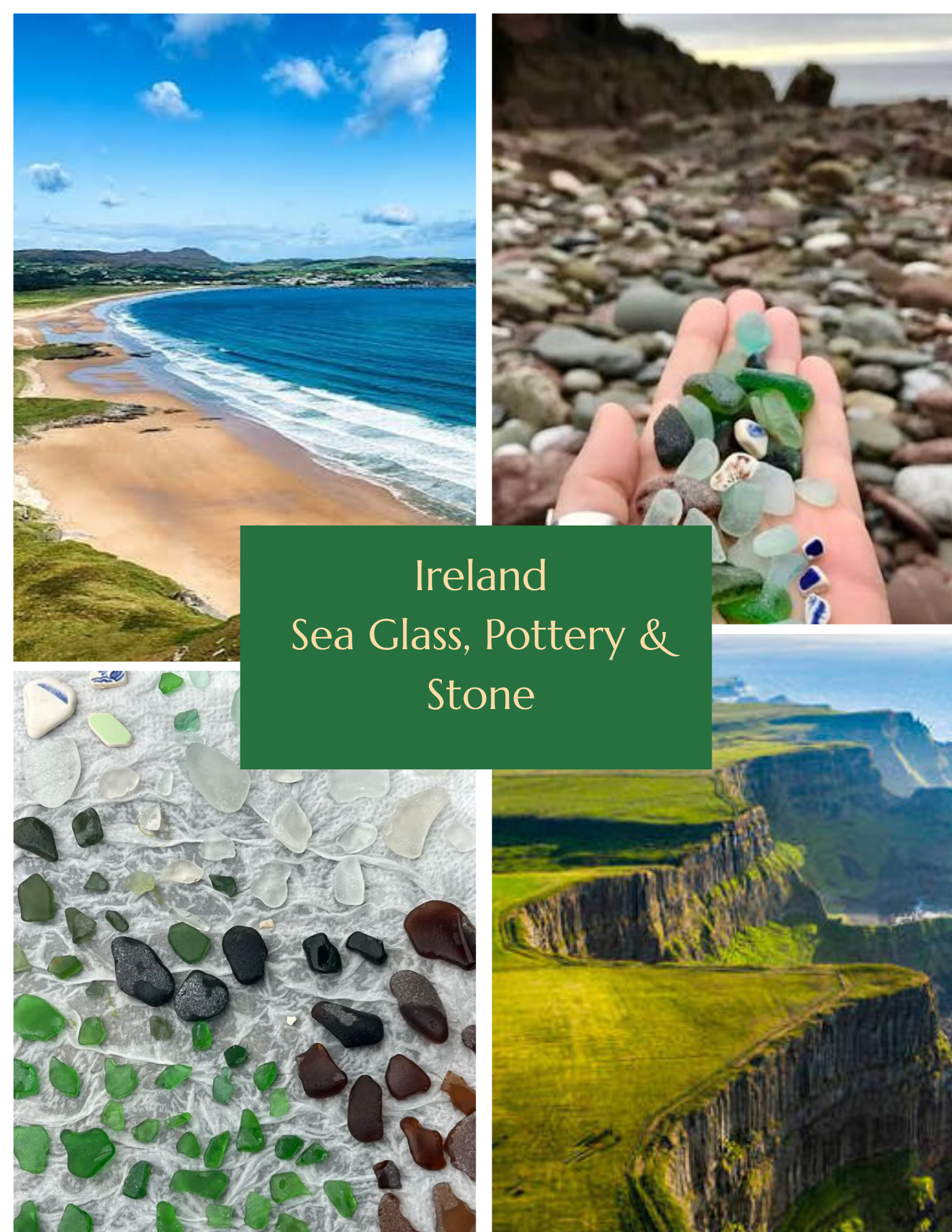 Beautifully Broken Necklaces - Sea Glass & Pottery from Ireland