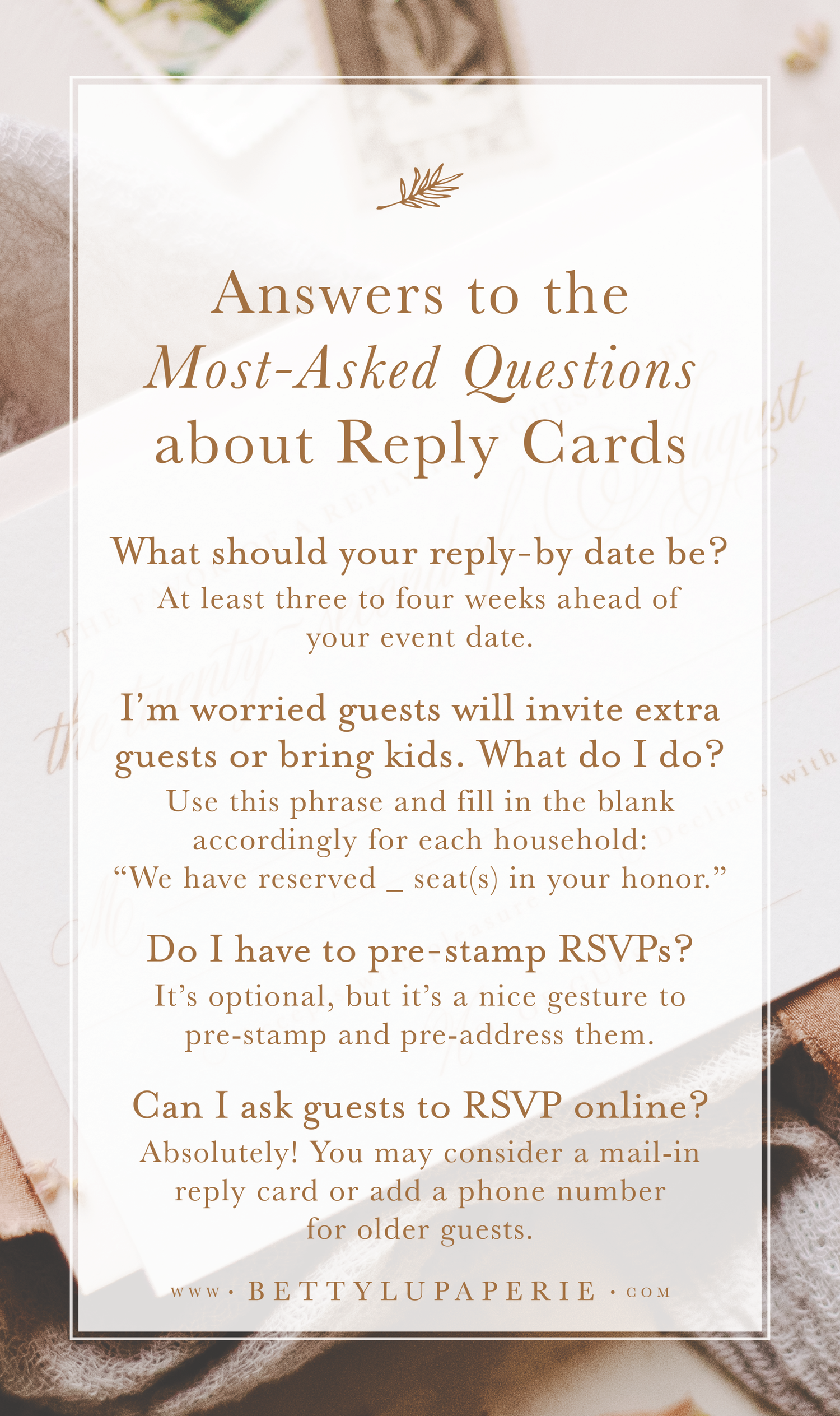 Rsvp Language Wedding RSVP Card Wording — Betty Lu Paperie
