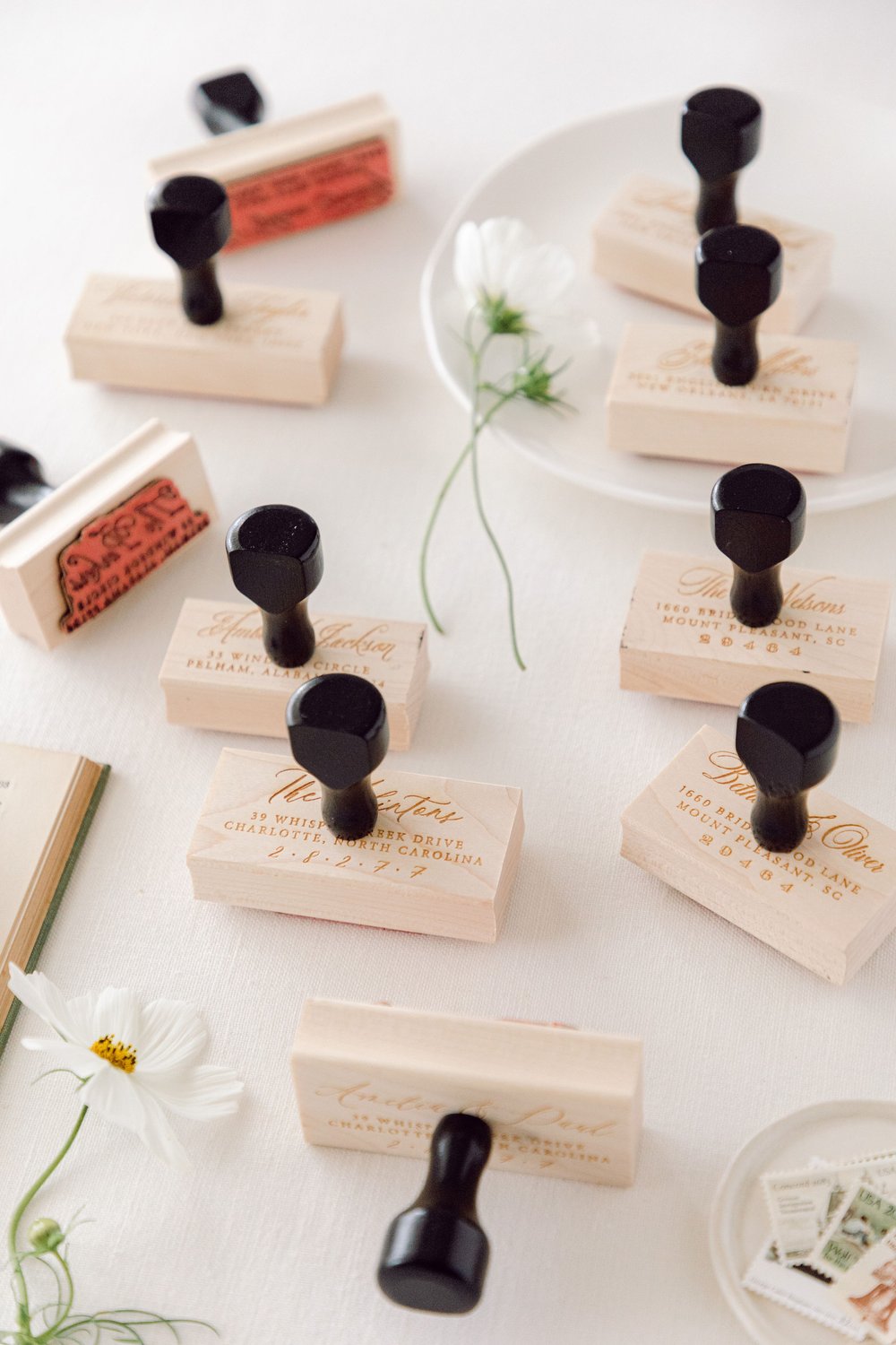 Personalized Rubber Stamp for Wedding Tag [Thank You Tag] - DIY