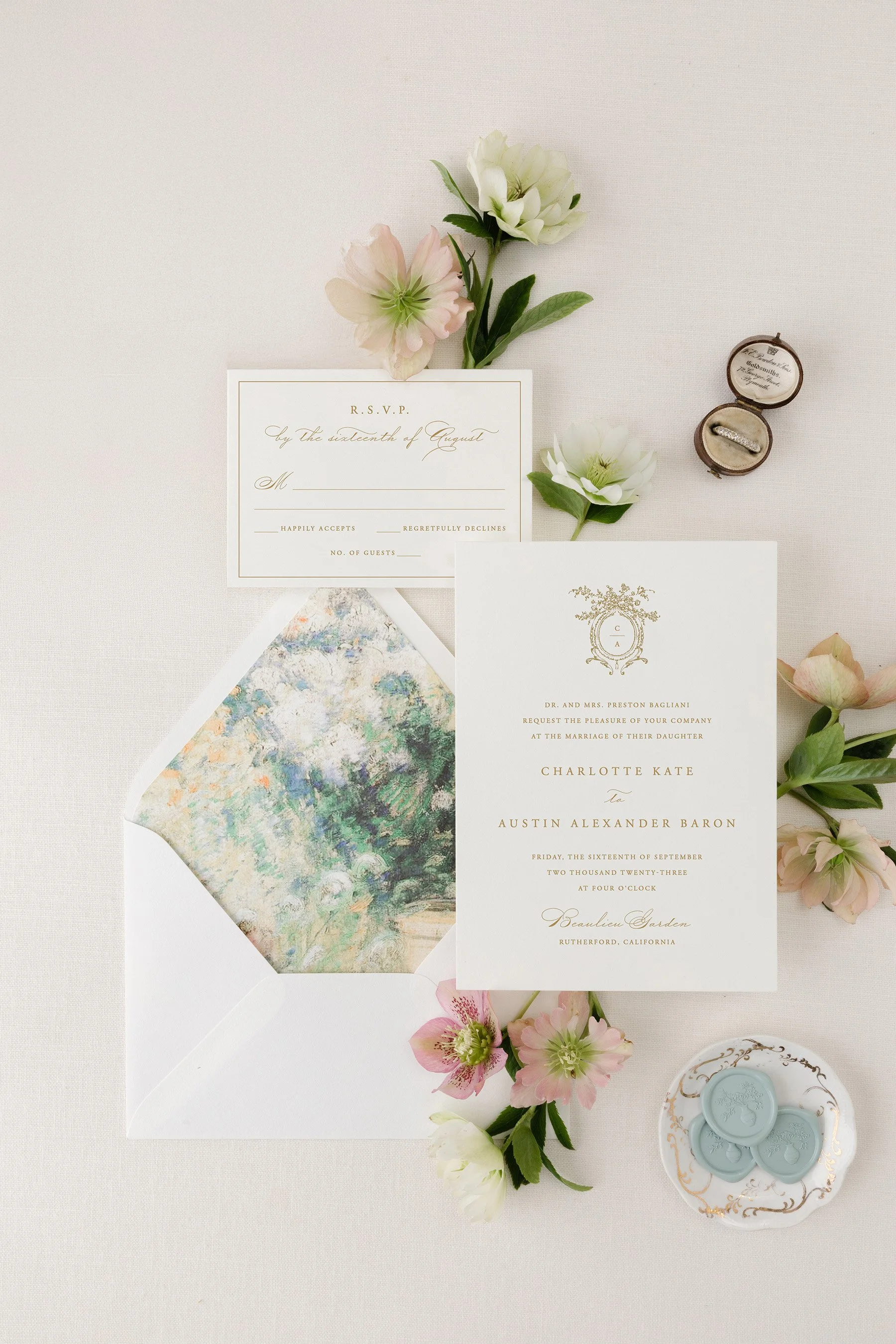 letterpress wedding invitation suite (Copy)