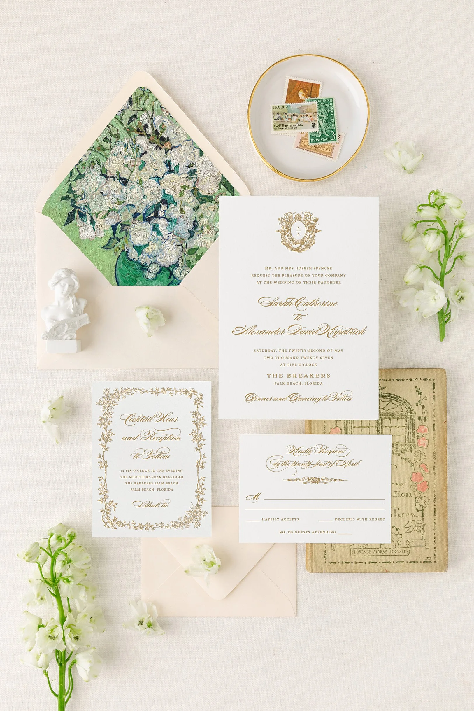 letterpress wedding invitation suite (Copy)