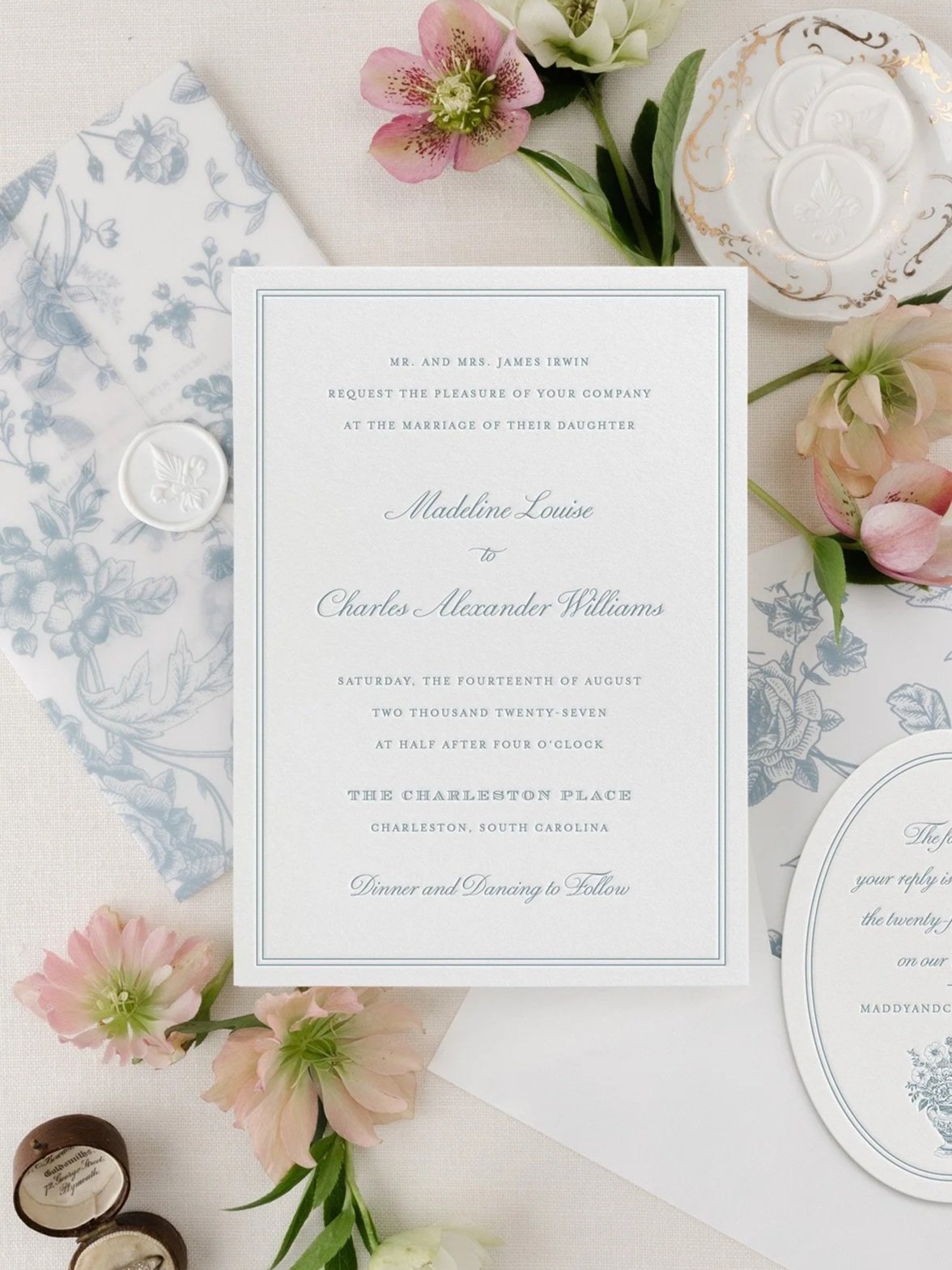 letterpress wedding invitation suite (Copy)