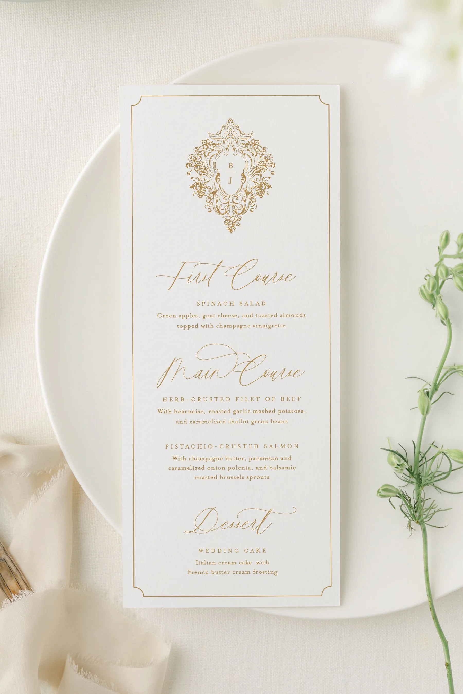 Wedding Menu Cards (Copy)
