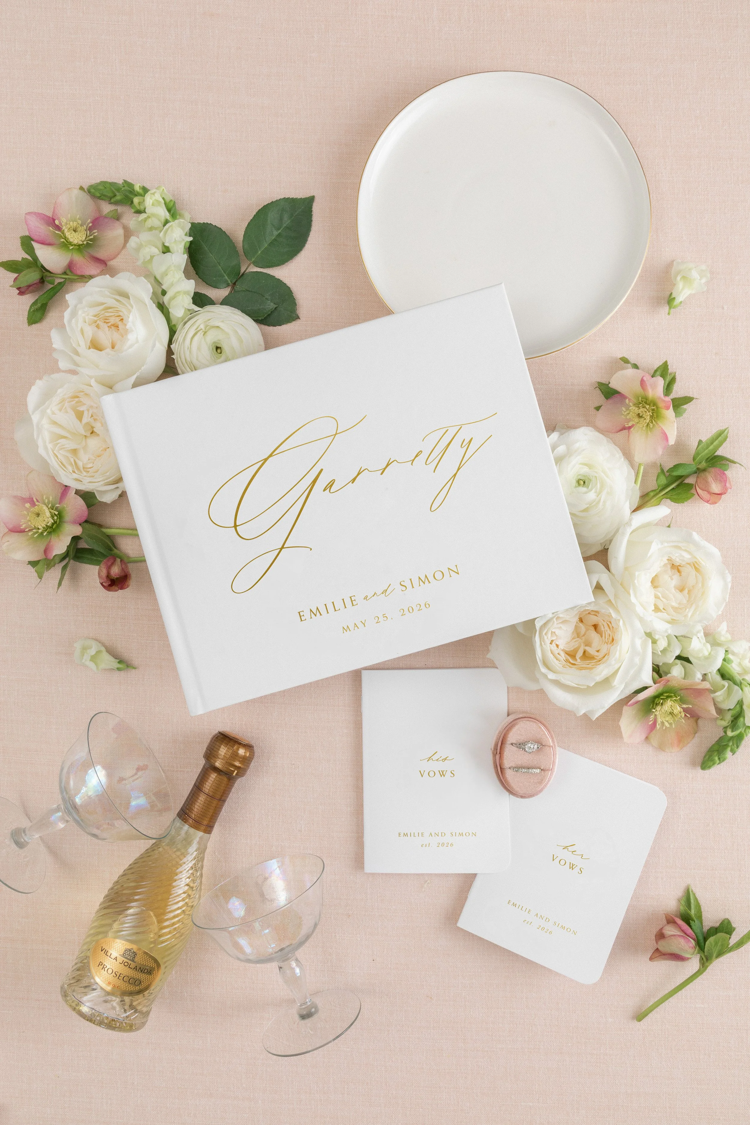 Wedding Guestbook and Vow Books