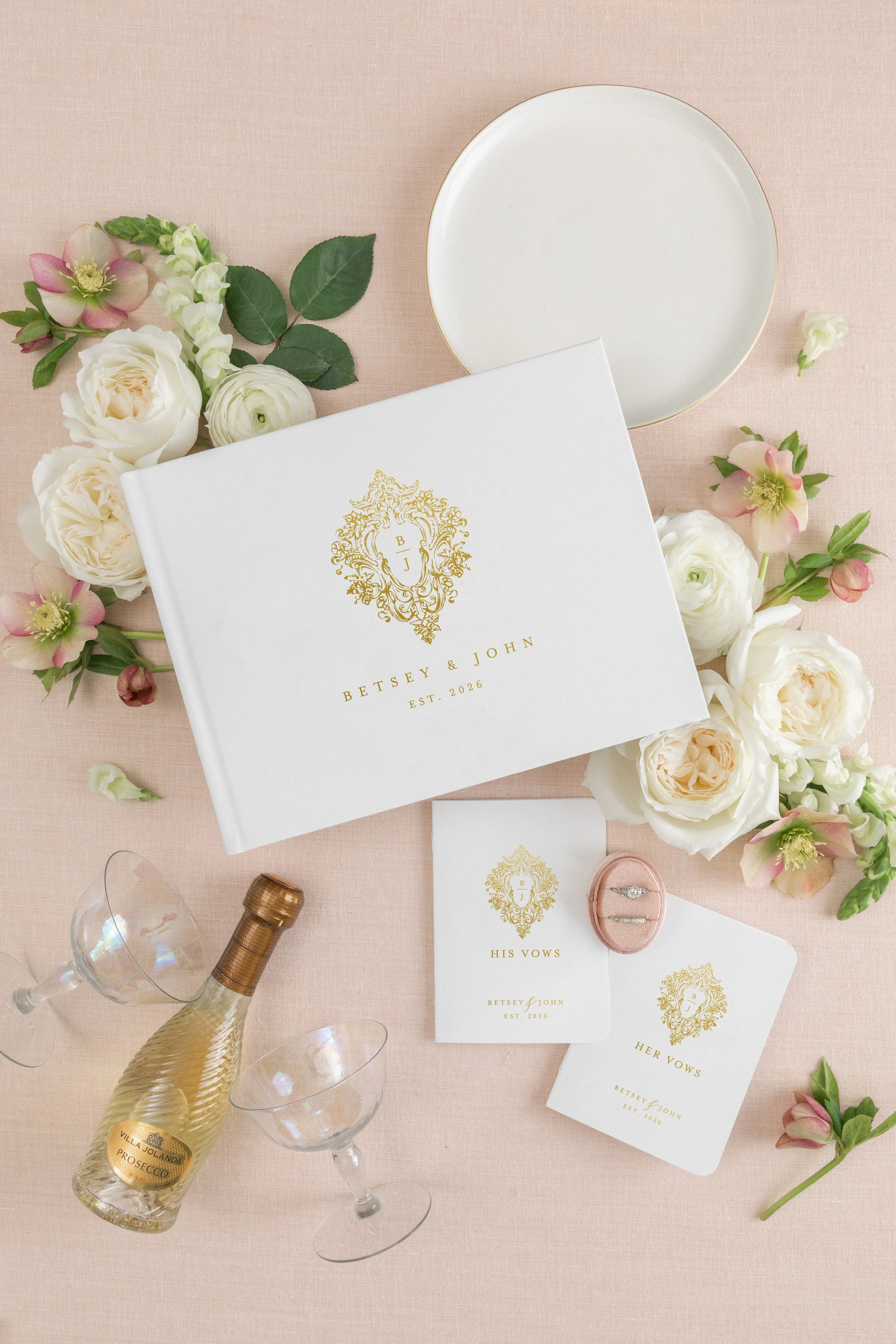 Wedding Guestbook and Vow Books