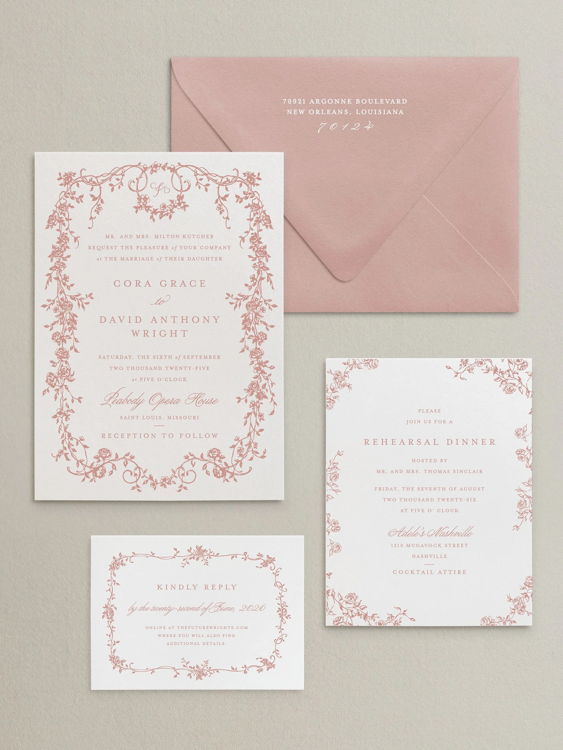 wedding invitation suite