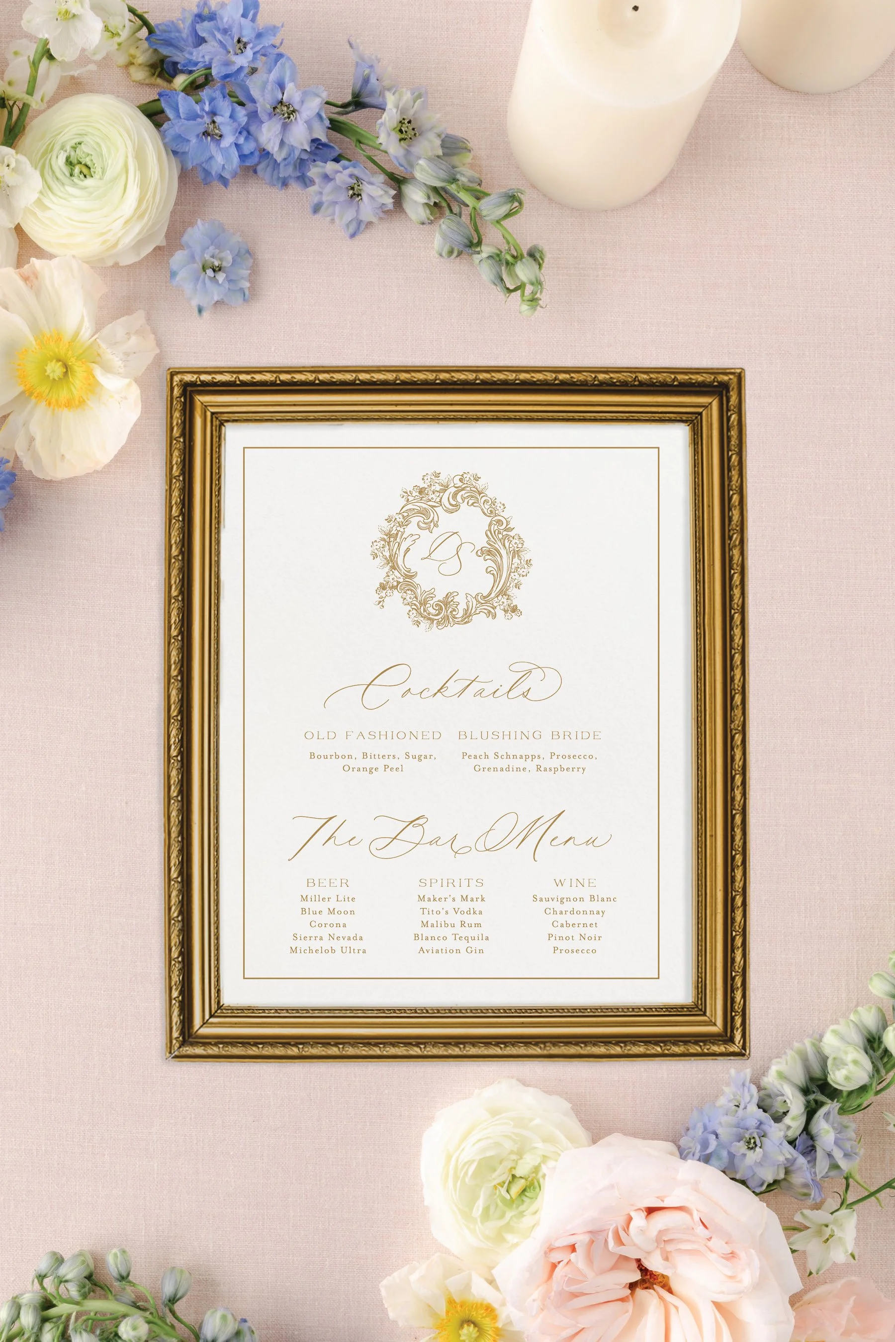 signature drinks sign