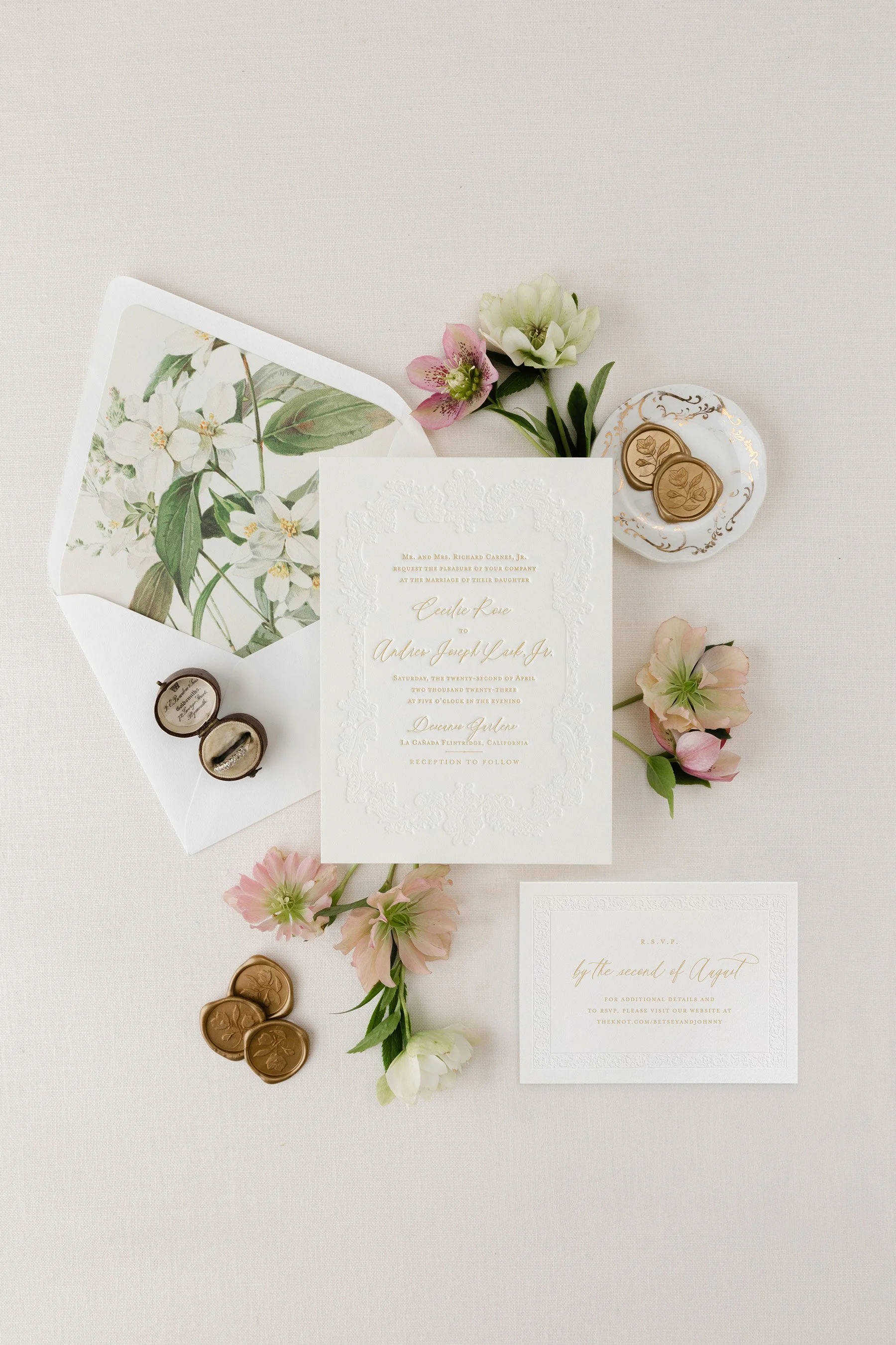 letterpress wedding invitation suite (Copy)