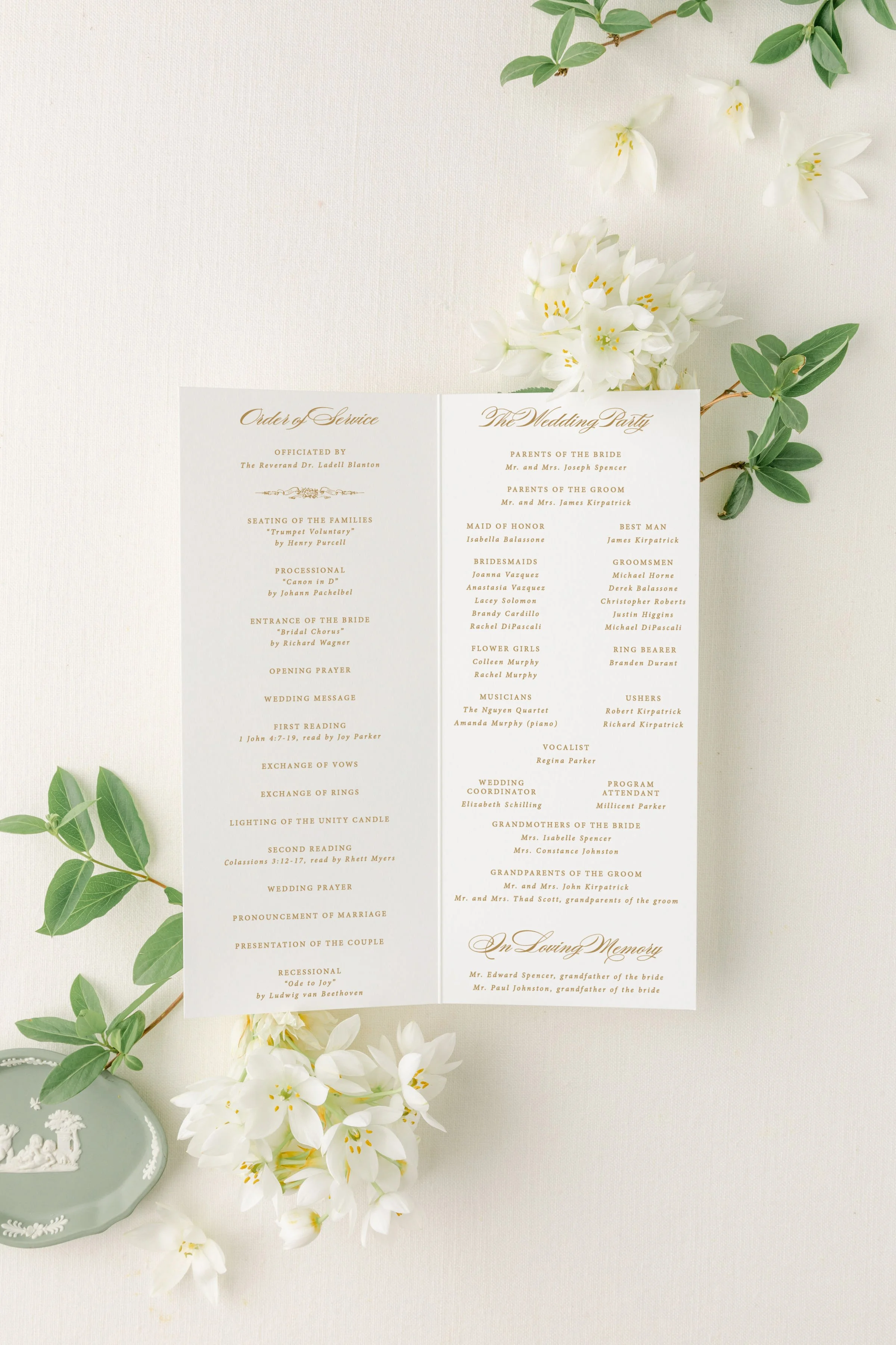Folded Wedding Programs (Copy)