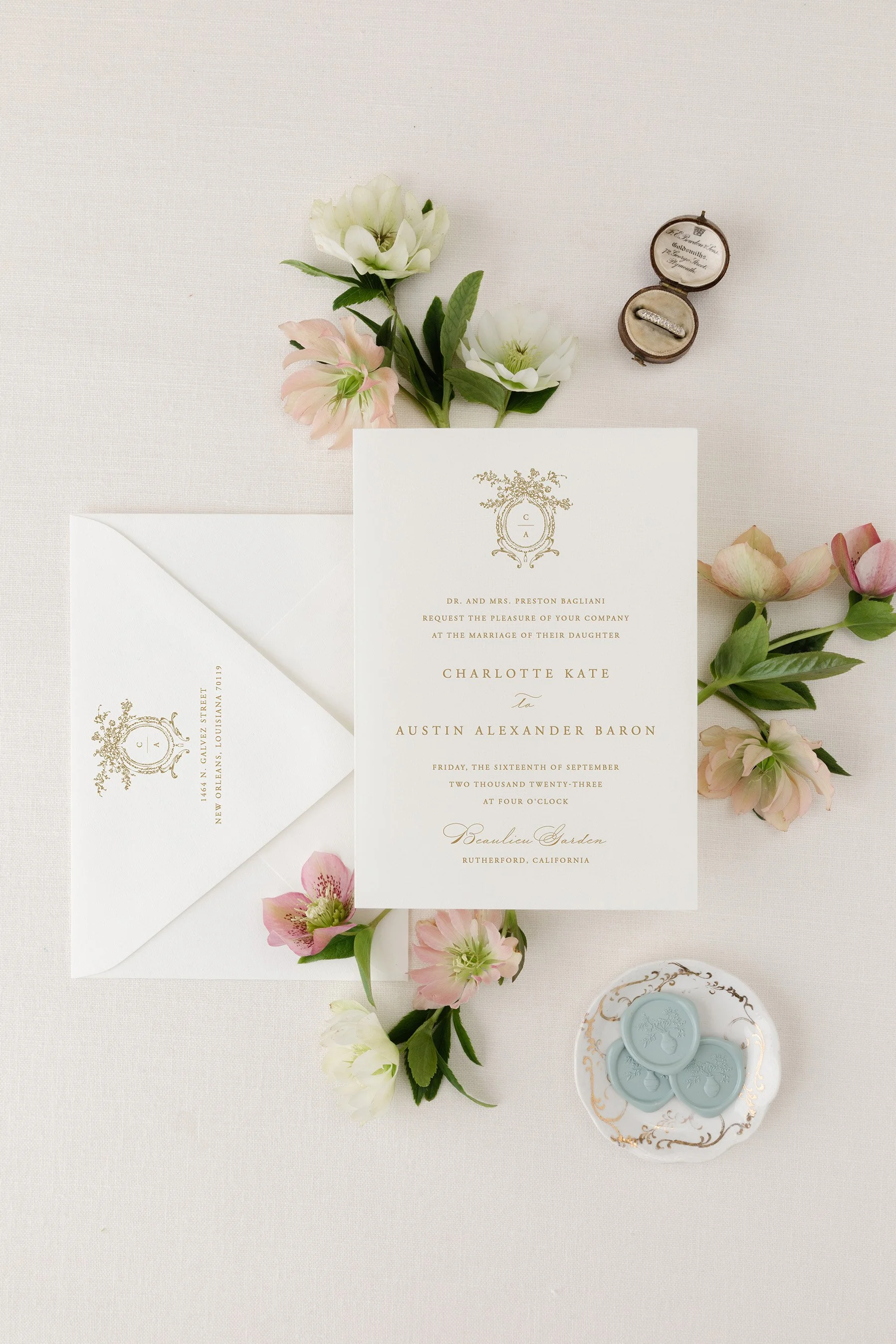 letterpress wedding invitation suite (Copy)