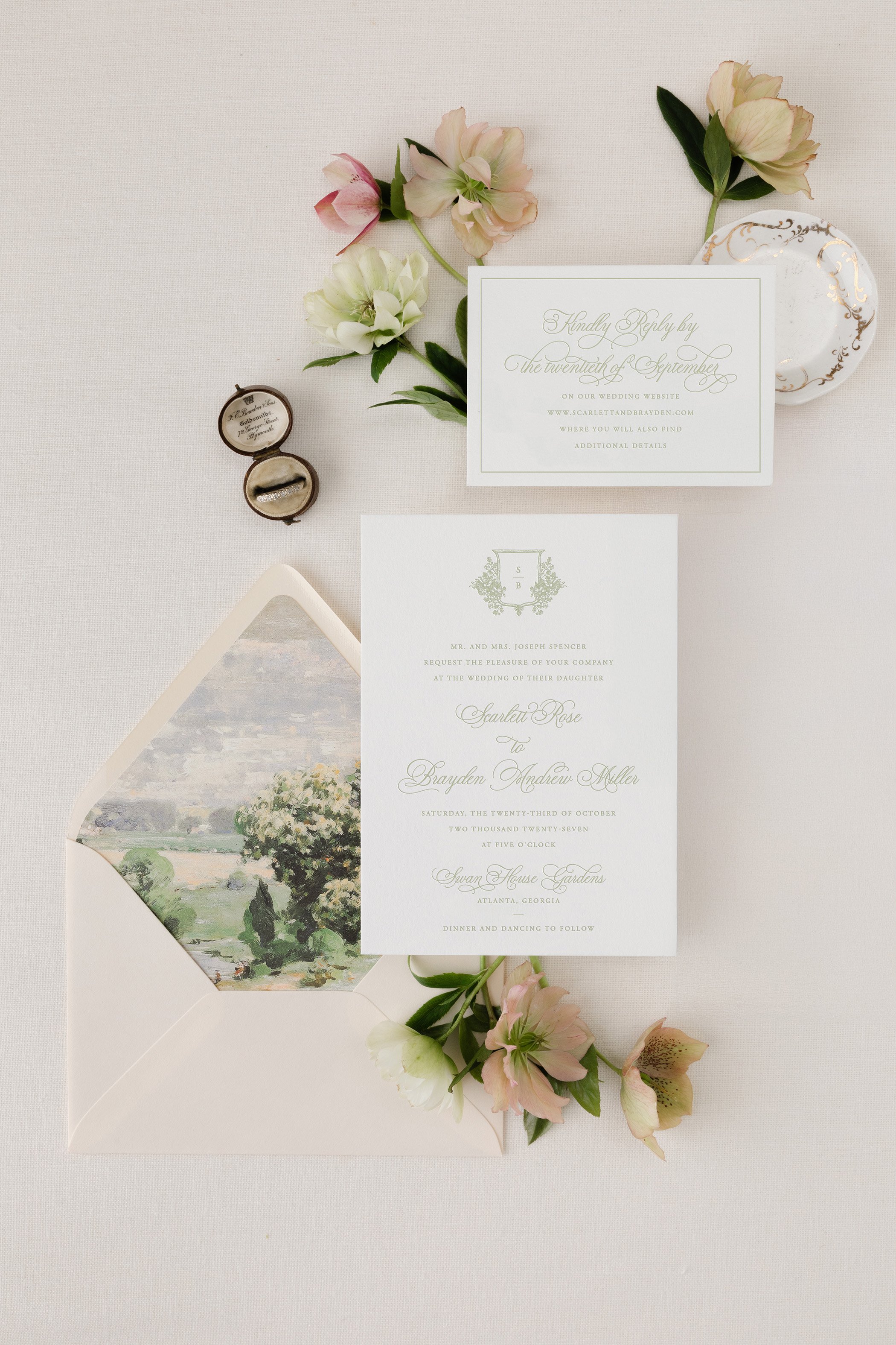 letterpress wedding invitation suite (Copy)