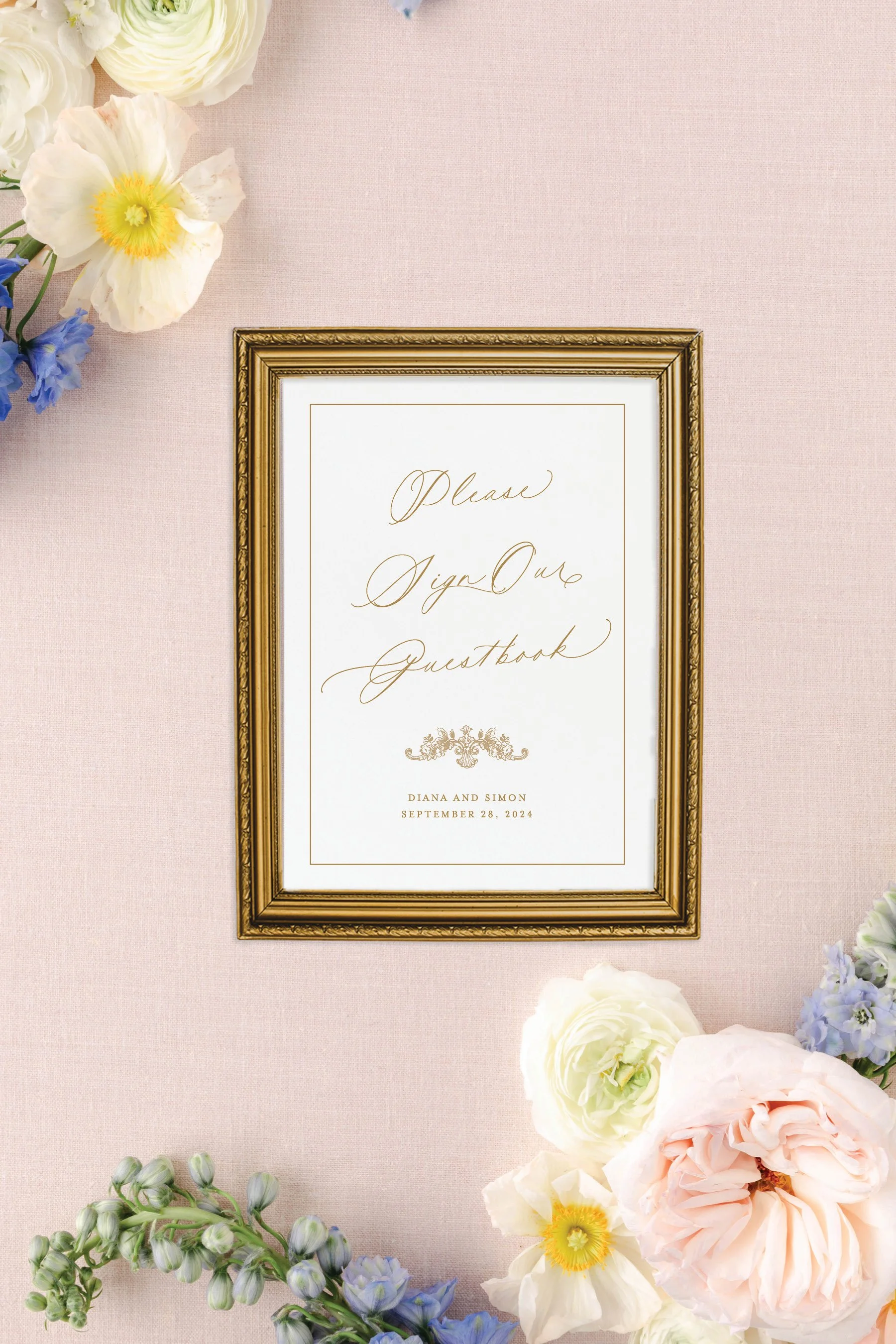 wedding guest book sign