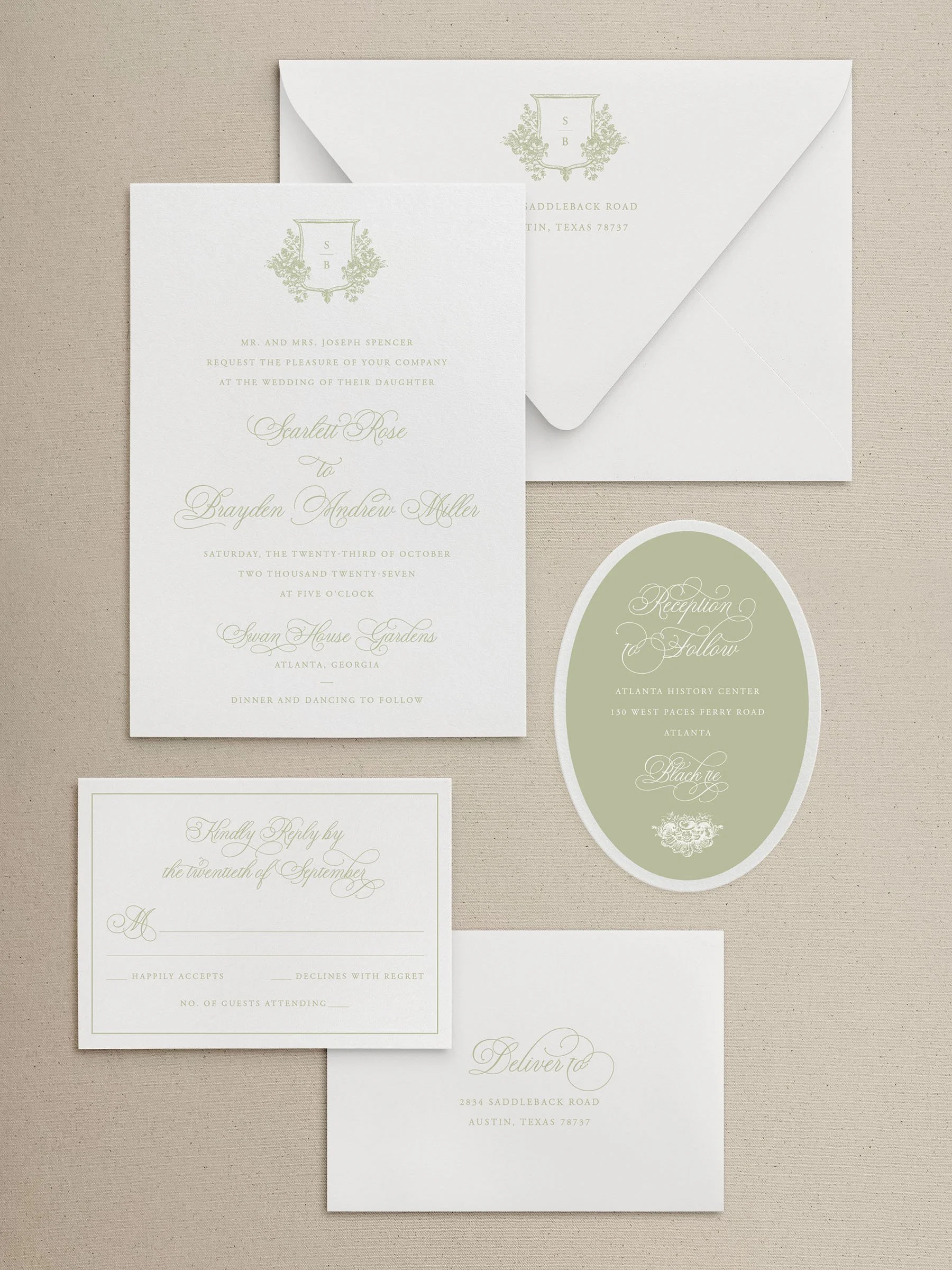 wedding invitation suite