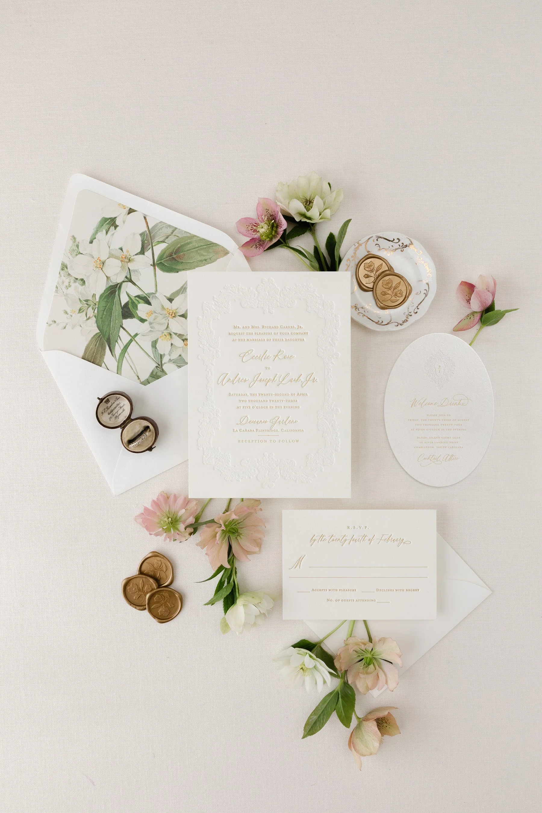 letterpress wedding invitation suite (Copy)