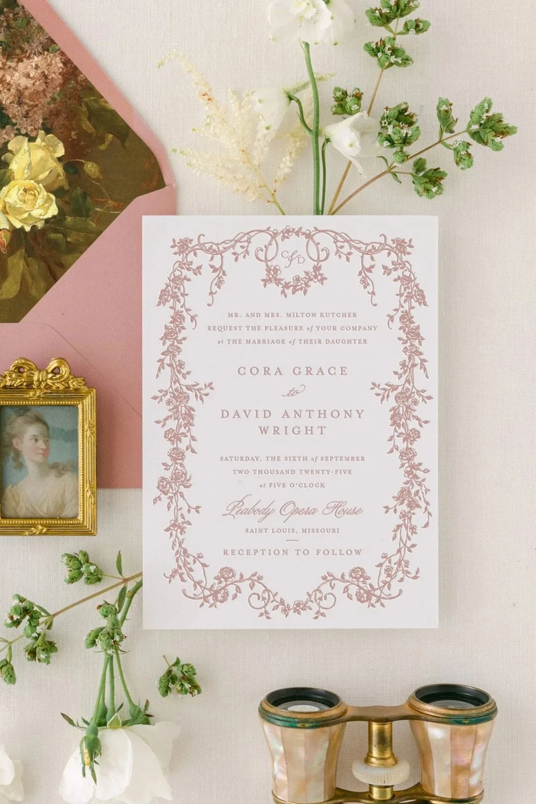 letterpress wedding invitation suite (Copy)