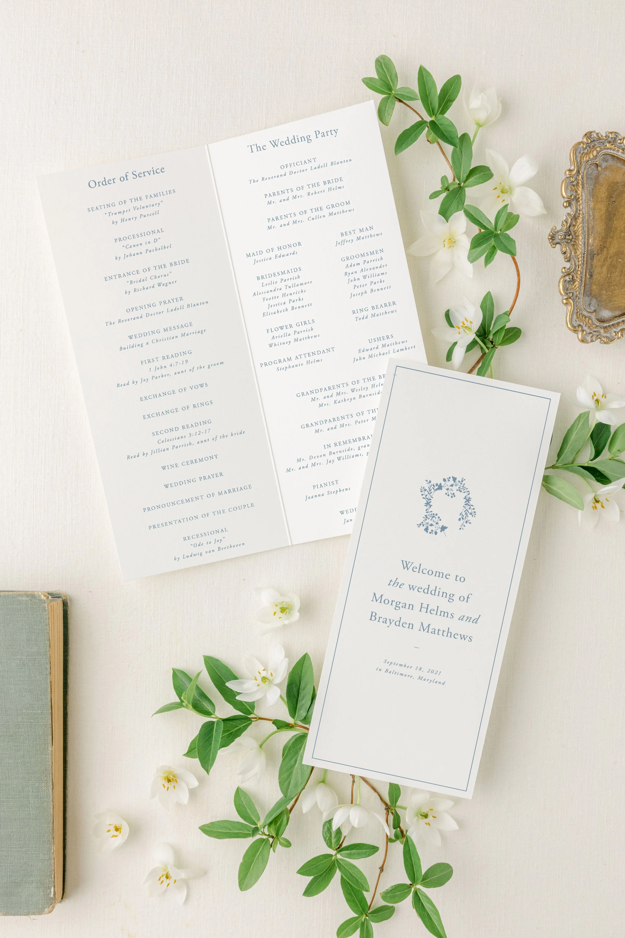 Wedding Program Cards