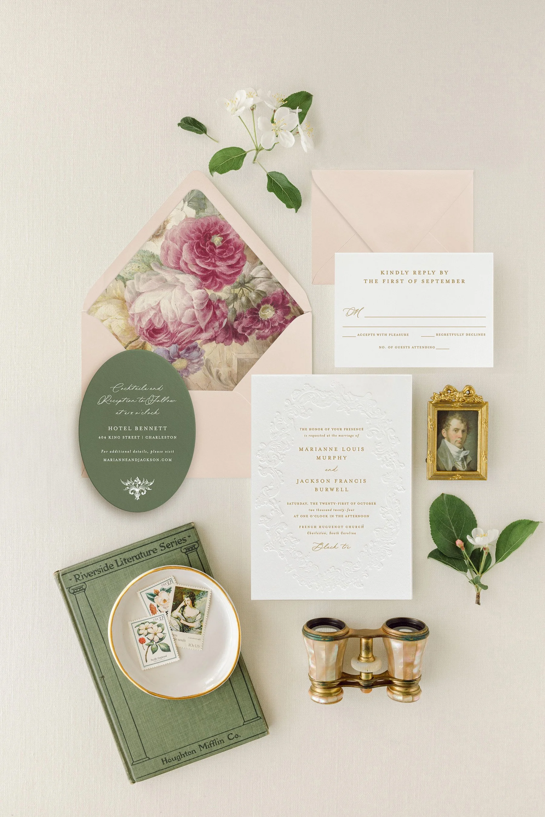 letterpress wedding invitation suite (Copy)