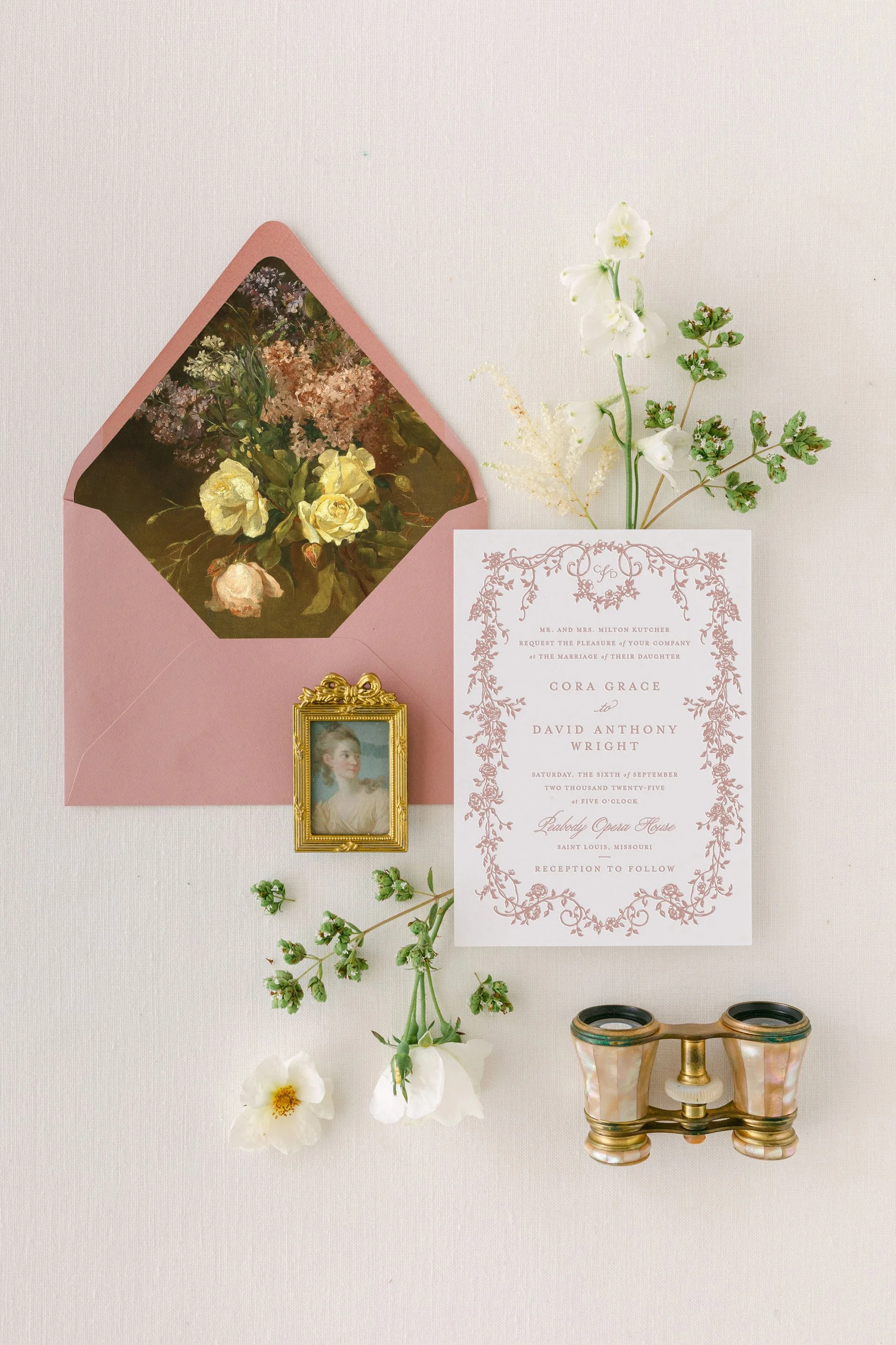 letterpress wedding invitation suite (Copy)